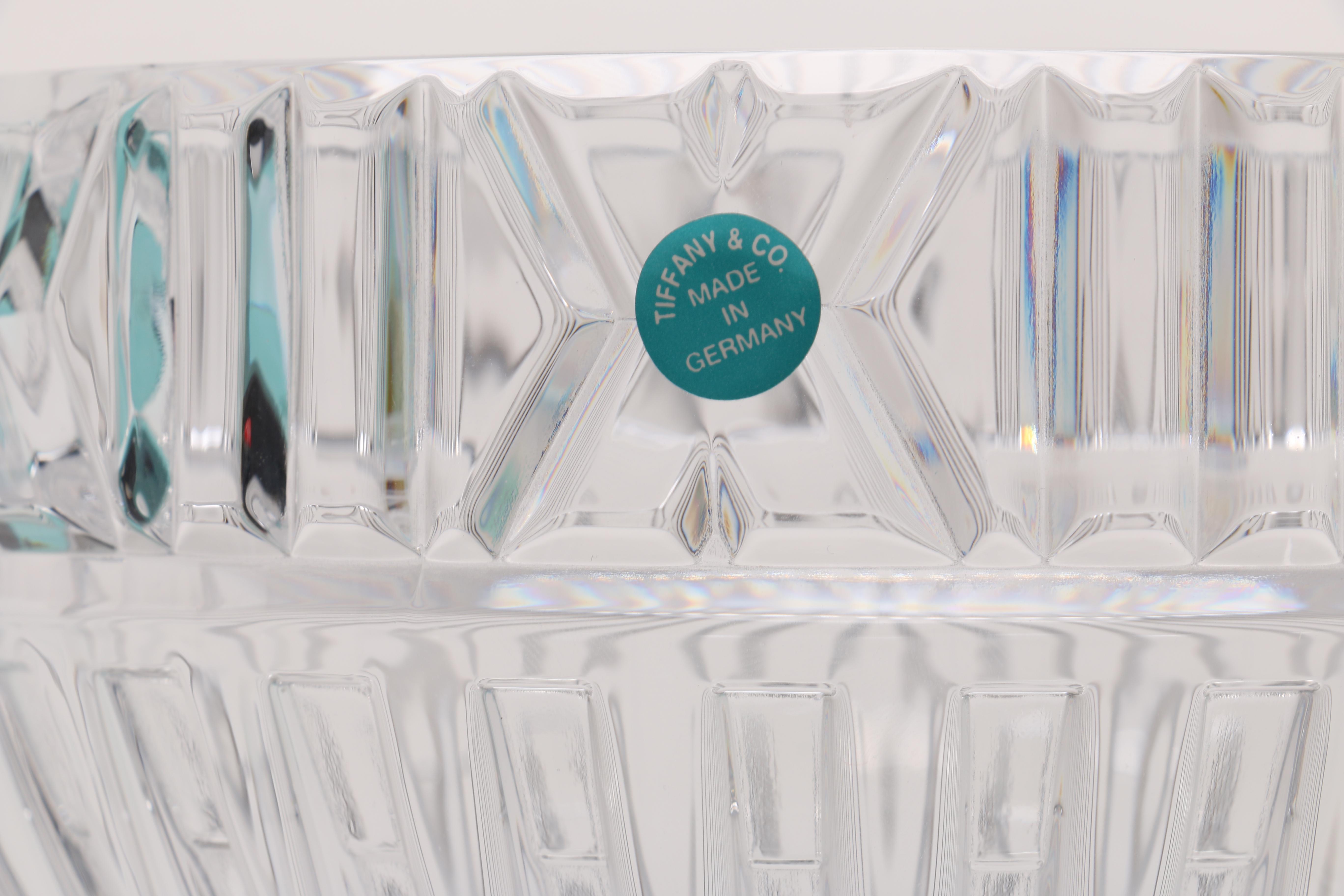 Tiffany & Co. Crystal "Atlas" Bowl
