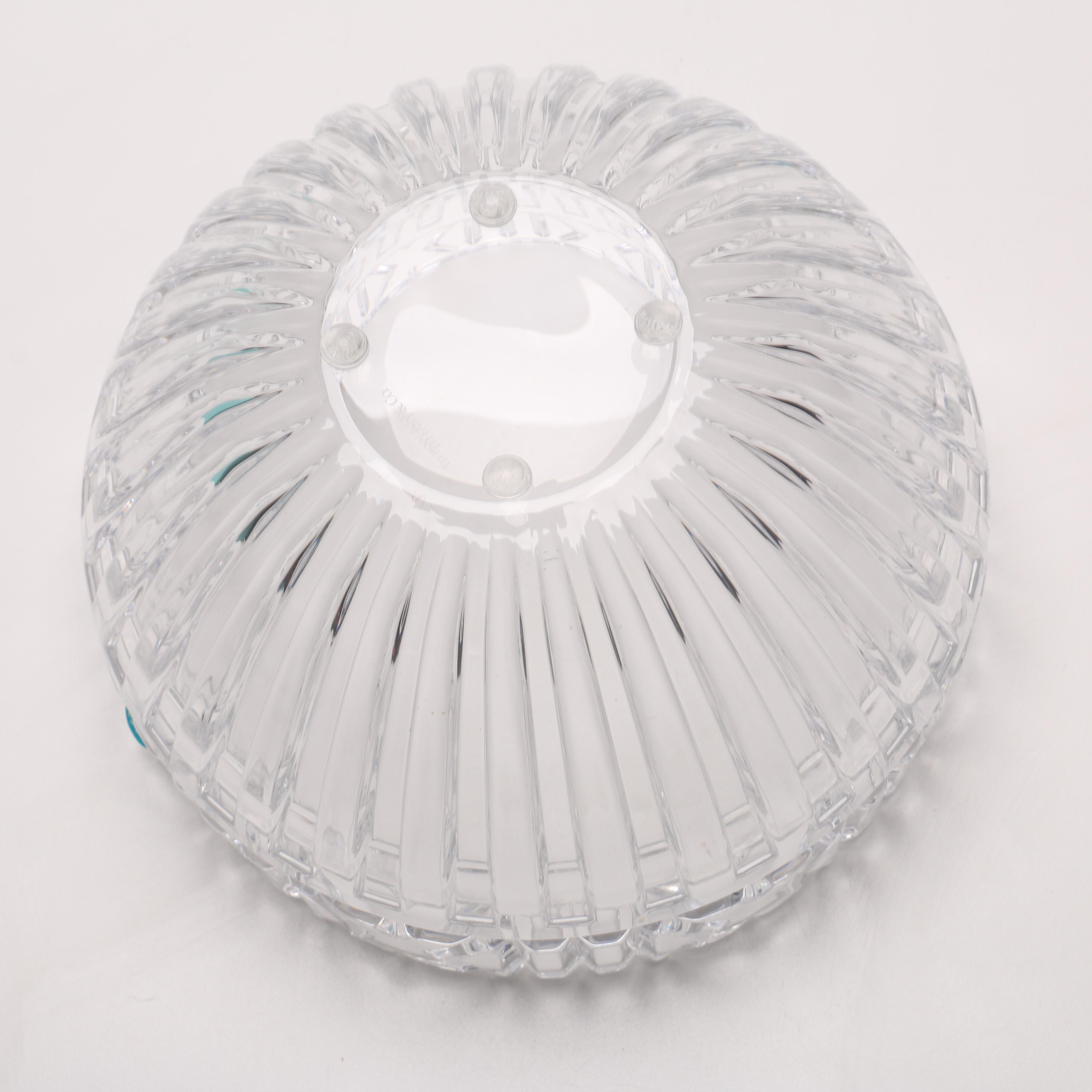 Tiffany & Co. Crystal "Atlas" Bowl