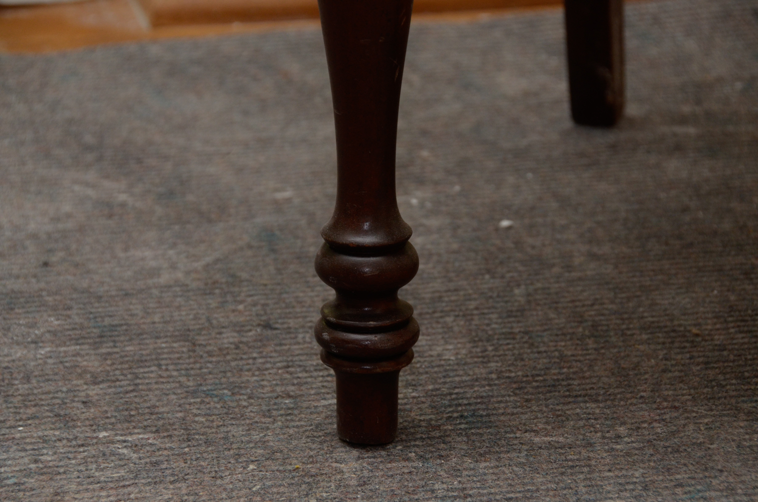 Empire Style Mahogany Rush Seat Armchair