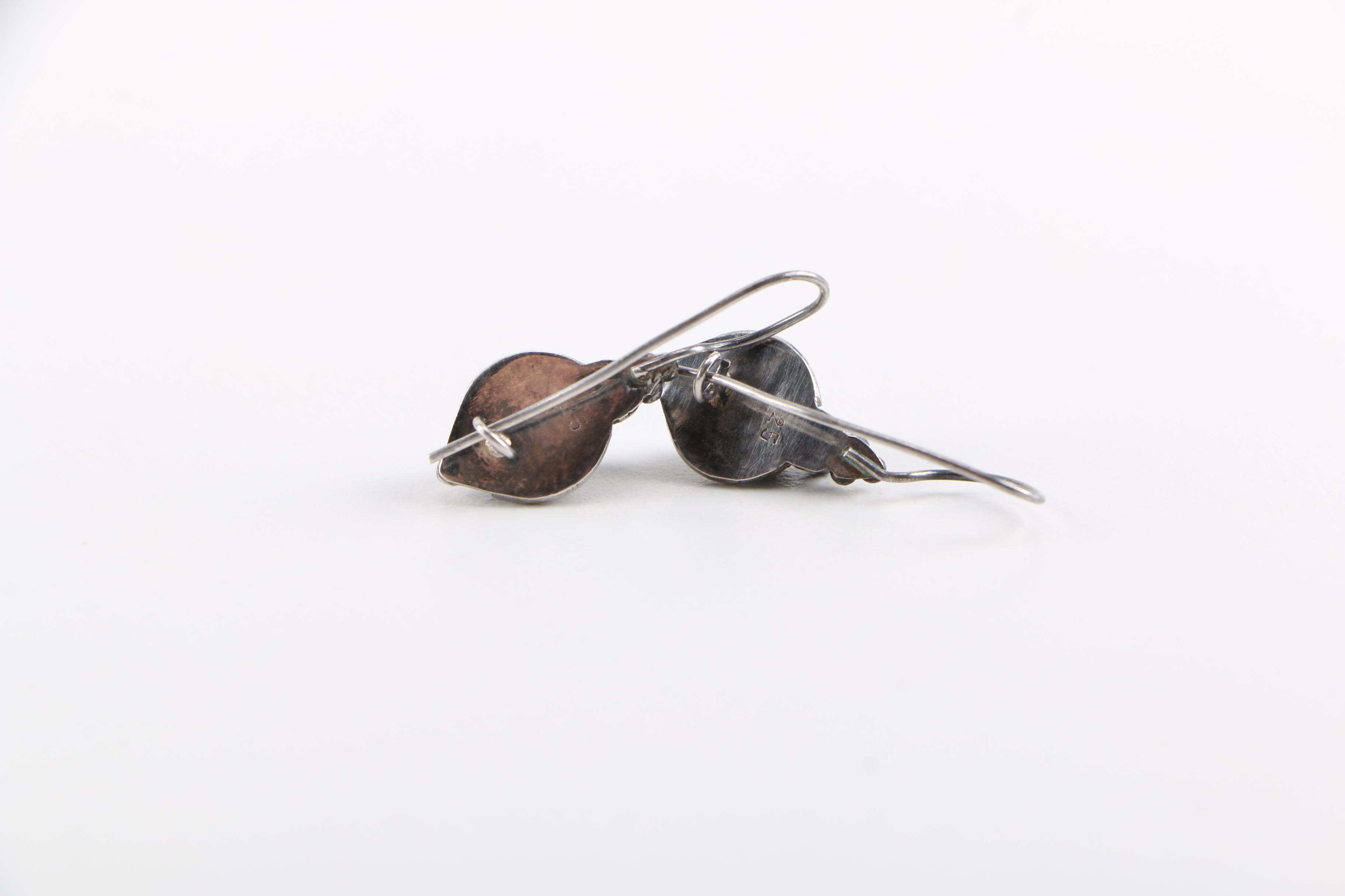 Sterling Silver and Gemstone Necklace and Earrings