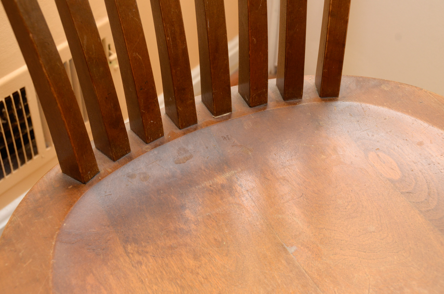 Early 20th Century Walnut Office Chair by Sikes