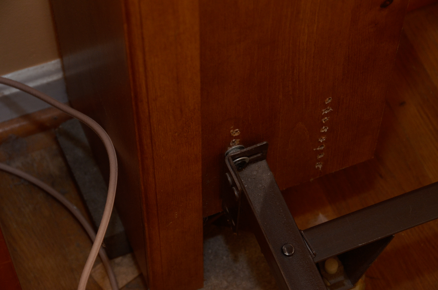 Queen Size Pine Headboard with Bookcase