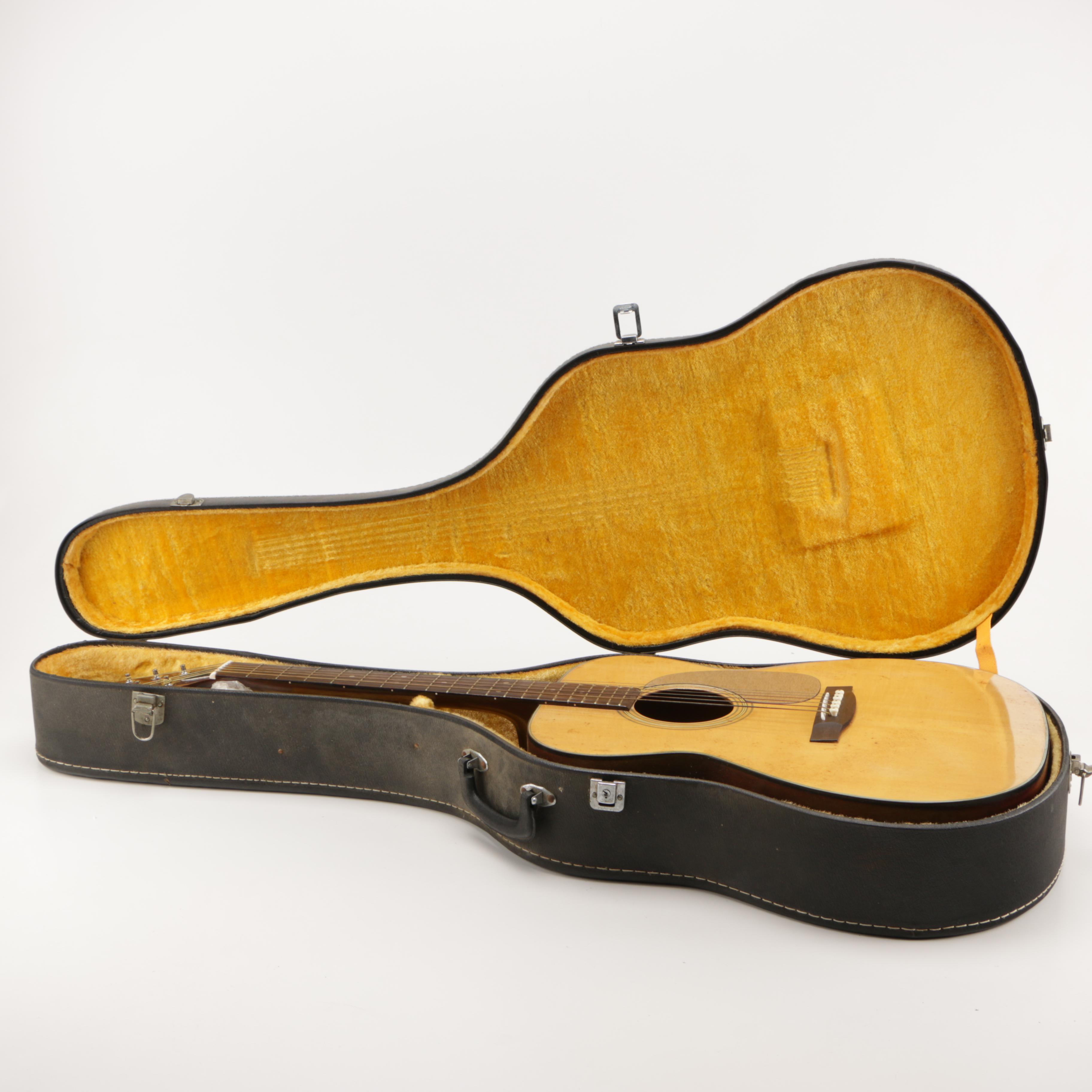 Vintage Greco F120 Acoustic Guitar and Case