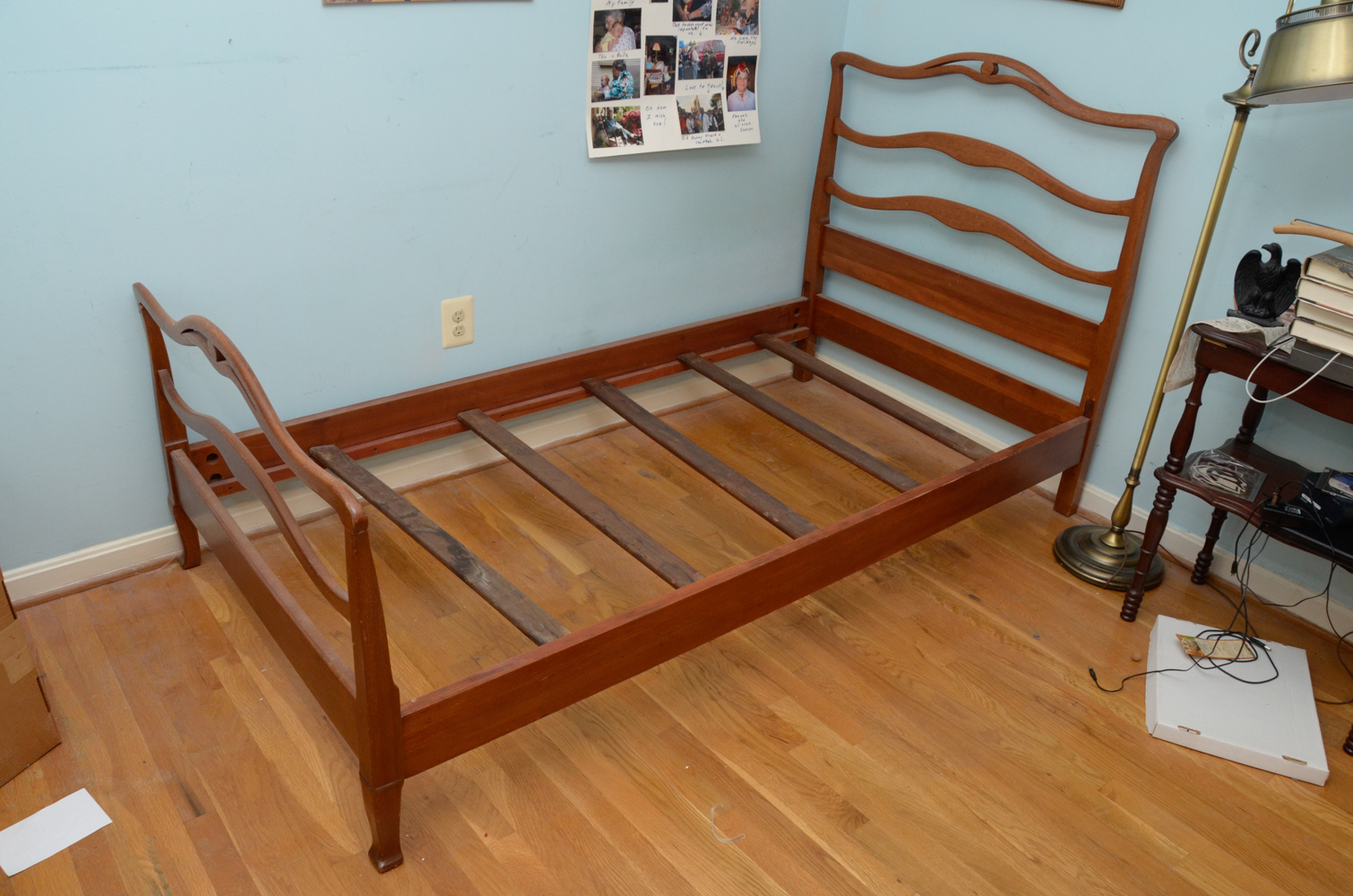 Pair of Vintage Wooden Twin Beds