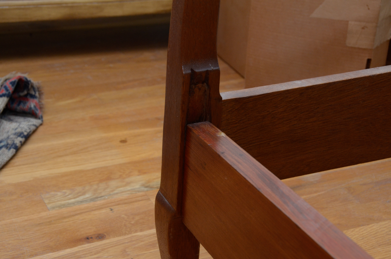 Pair of Vintage Wooden Twin Beds