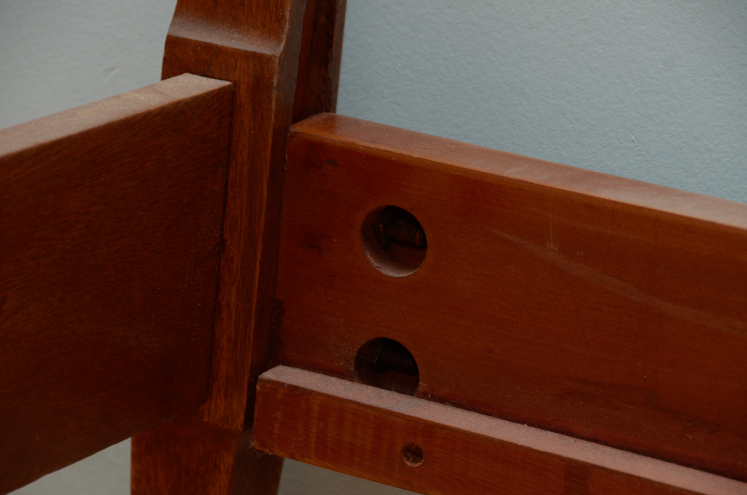 Pair of Vintage Wooden Twin Beds