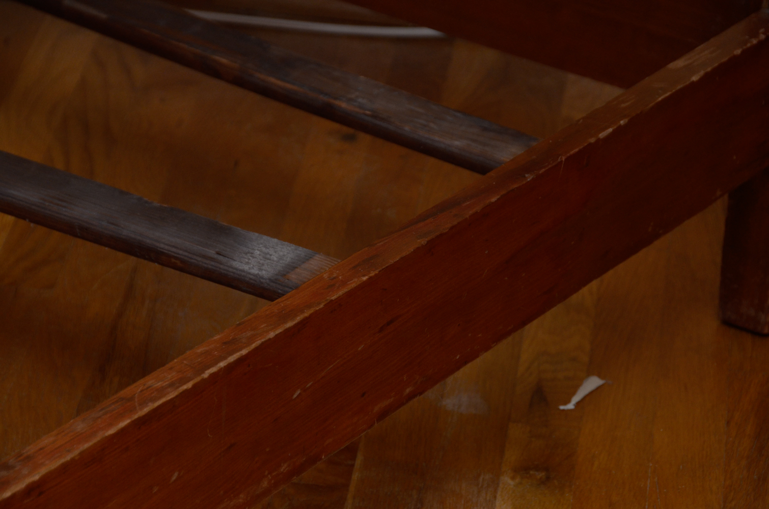 Pair of Vintage Wooden Twin Beds