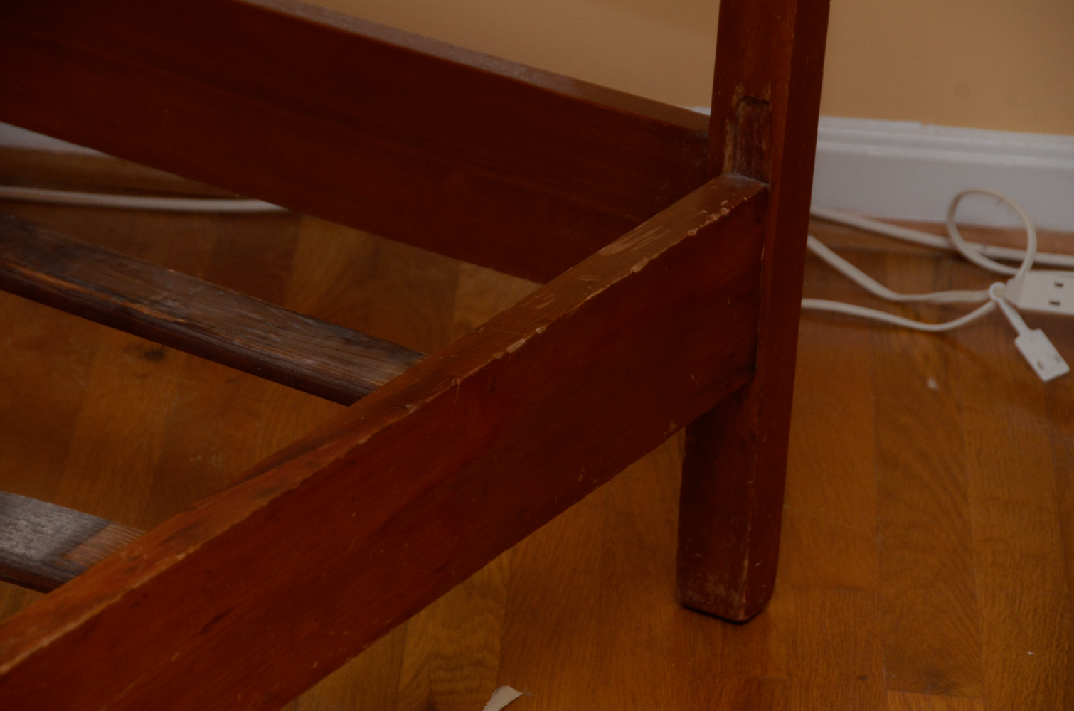 Pair of Vintage Wooden Twin Beds