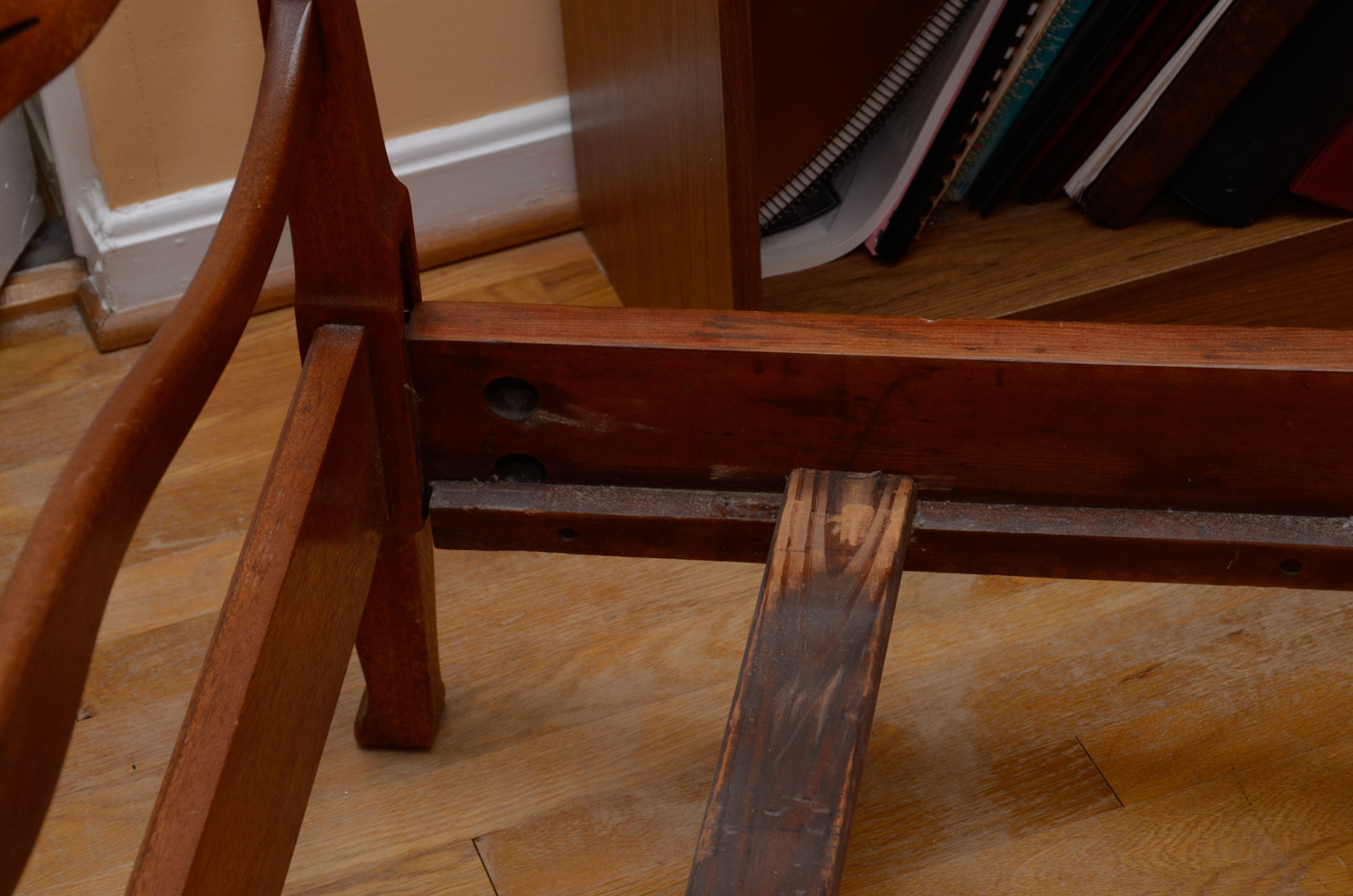 Pair of Vintage Wooden Twin Beds