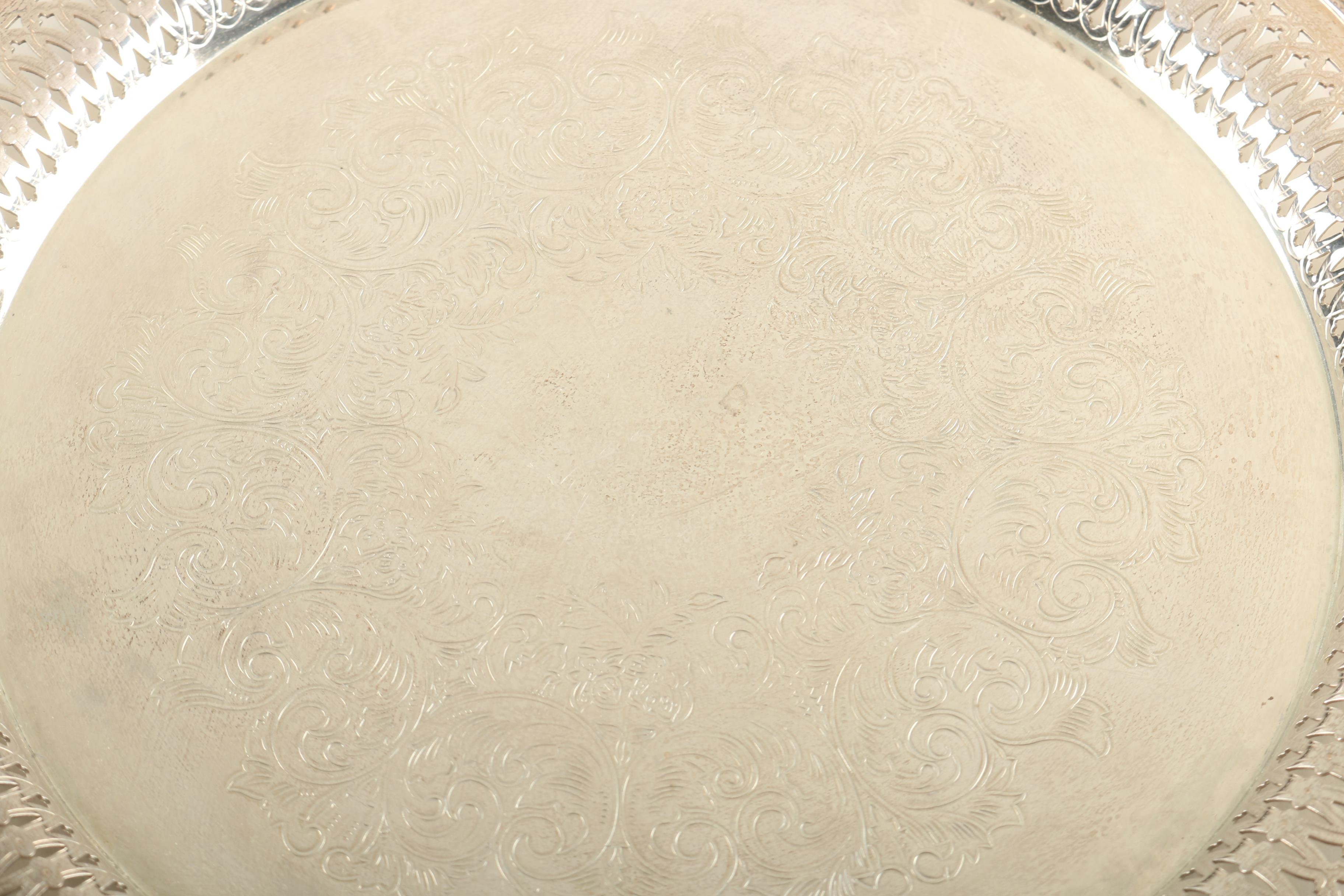 Silver Plate Trays Featuring Wm. A. Rogers