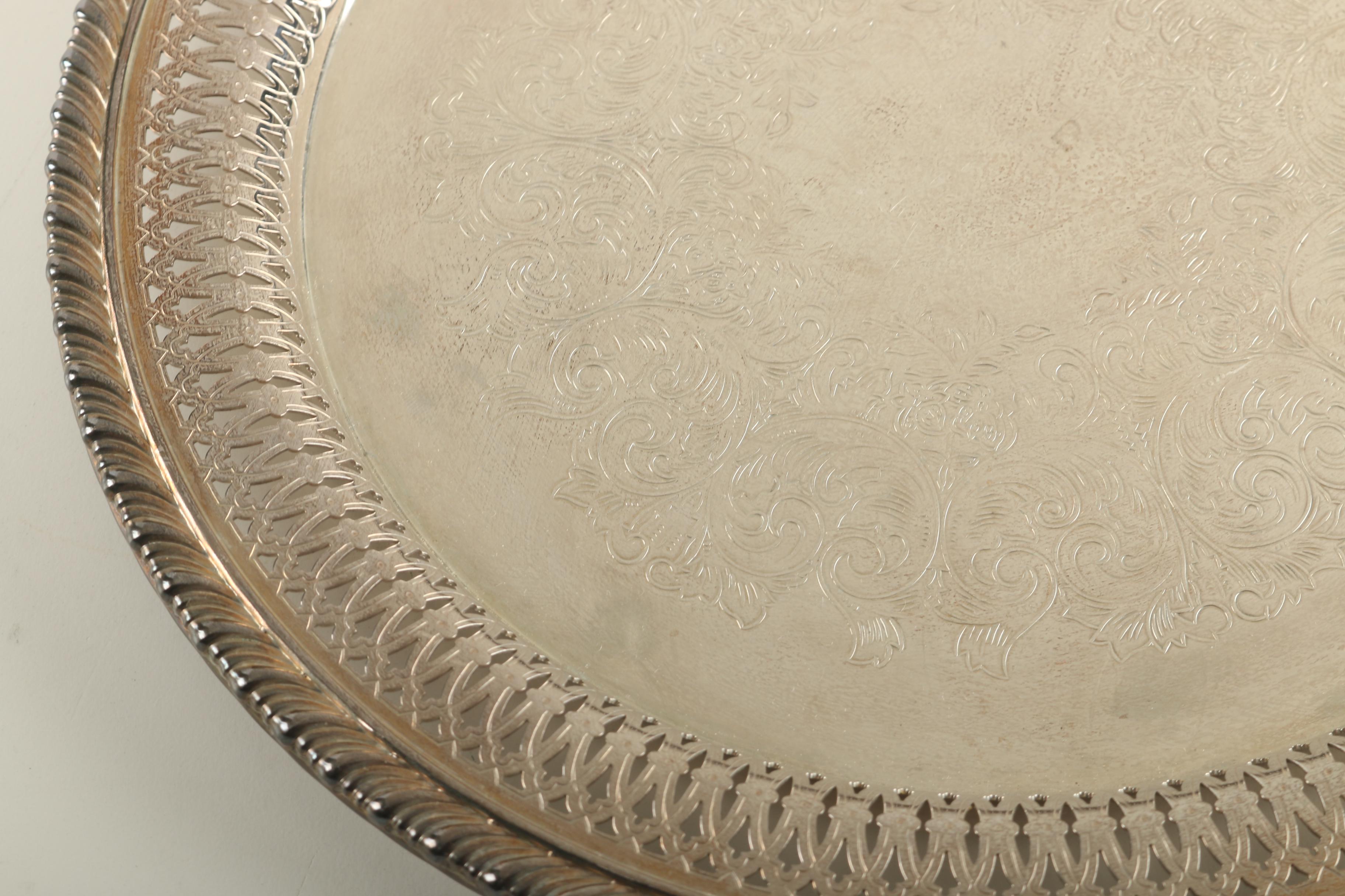 Silver Plate Trays Featuring Wm. A. Rogers