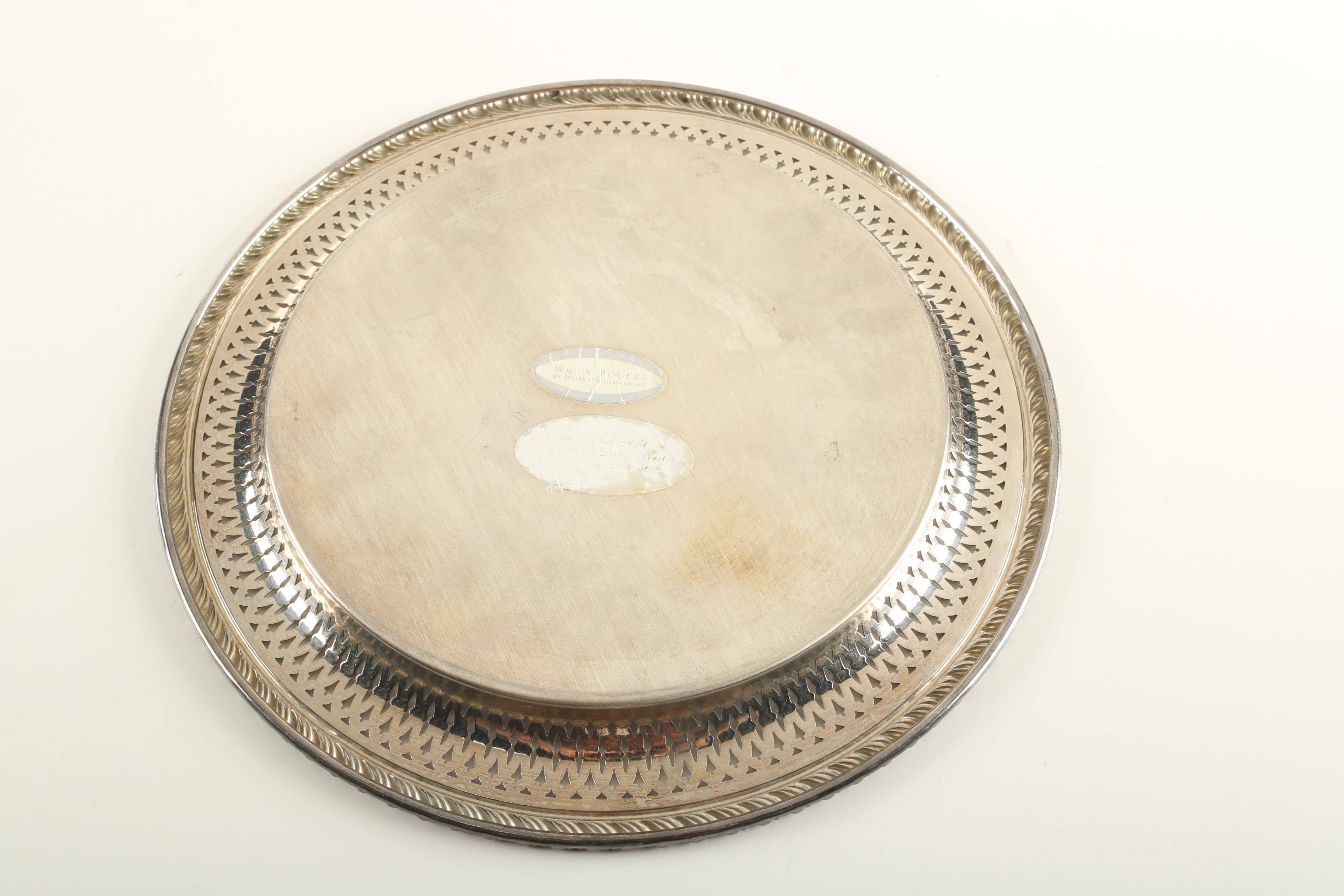 Silver Plate Trays Featuring Wm. A. Rogers