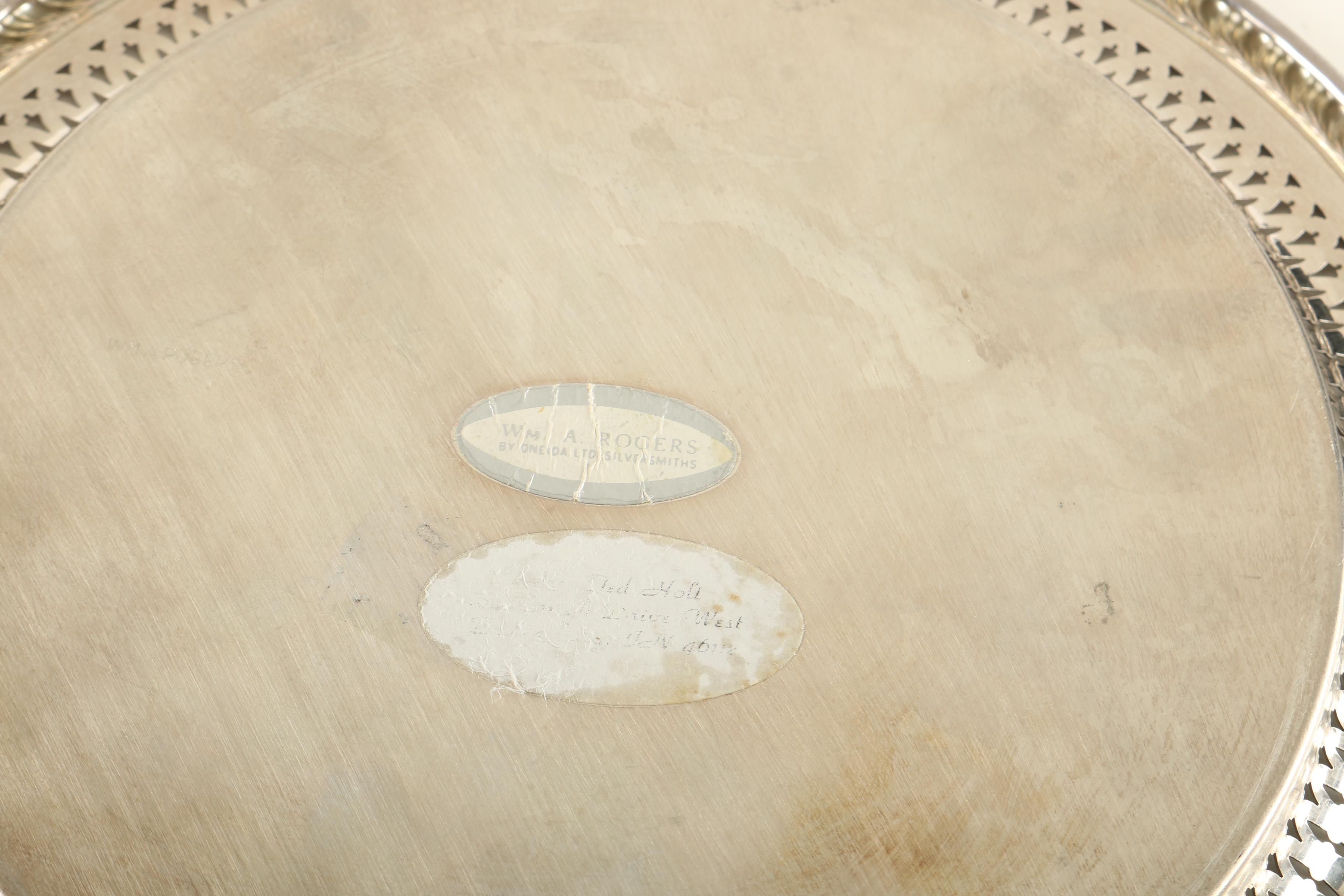 Silver Plate Trays Featuring Wm. A. Rogers