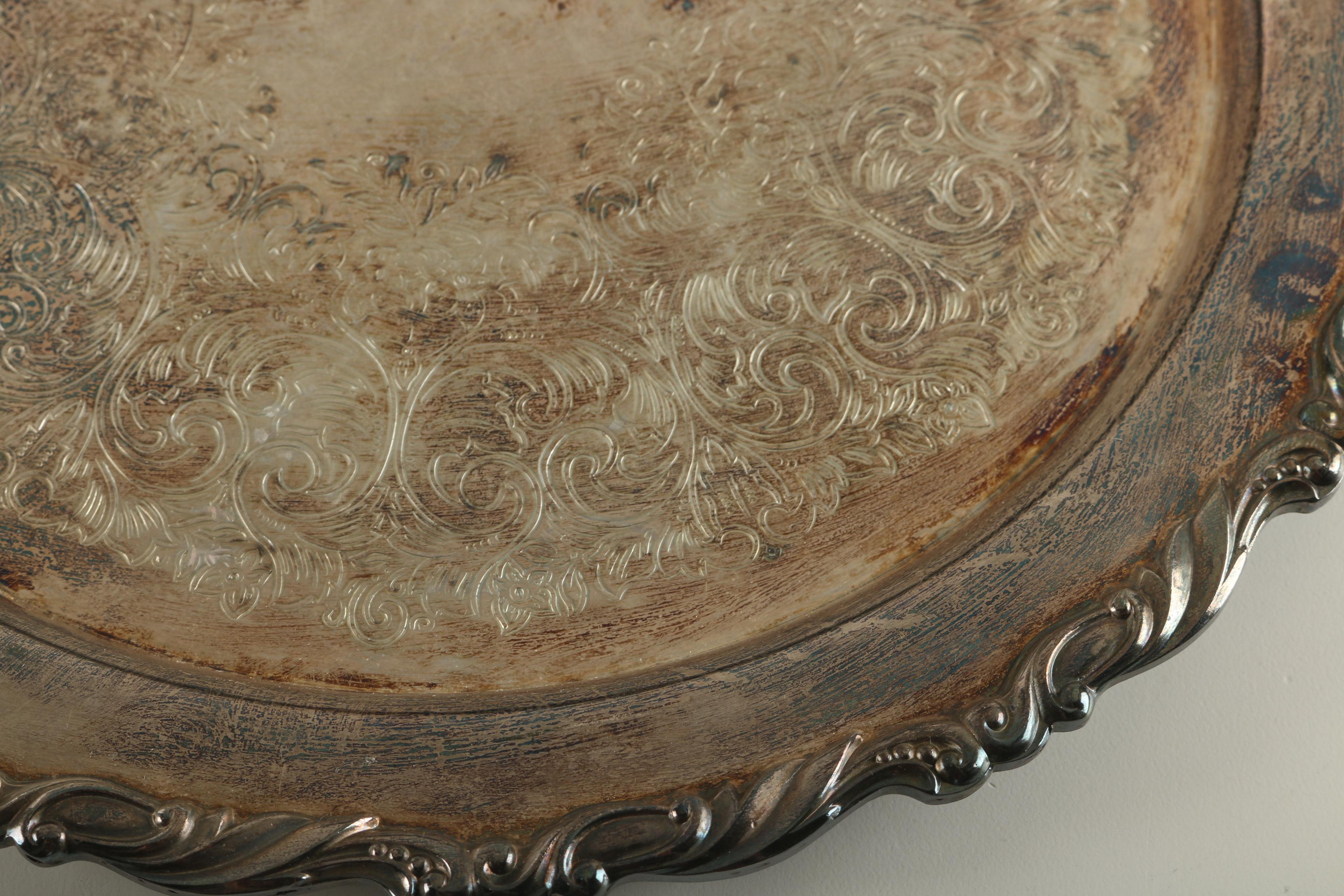 Silver Plate Trays Featuring Wm. A. Rogers