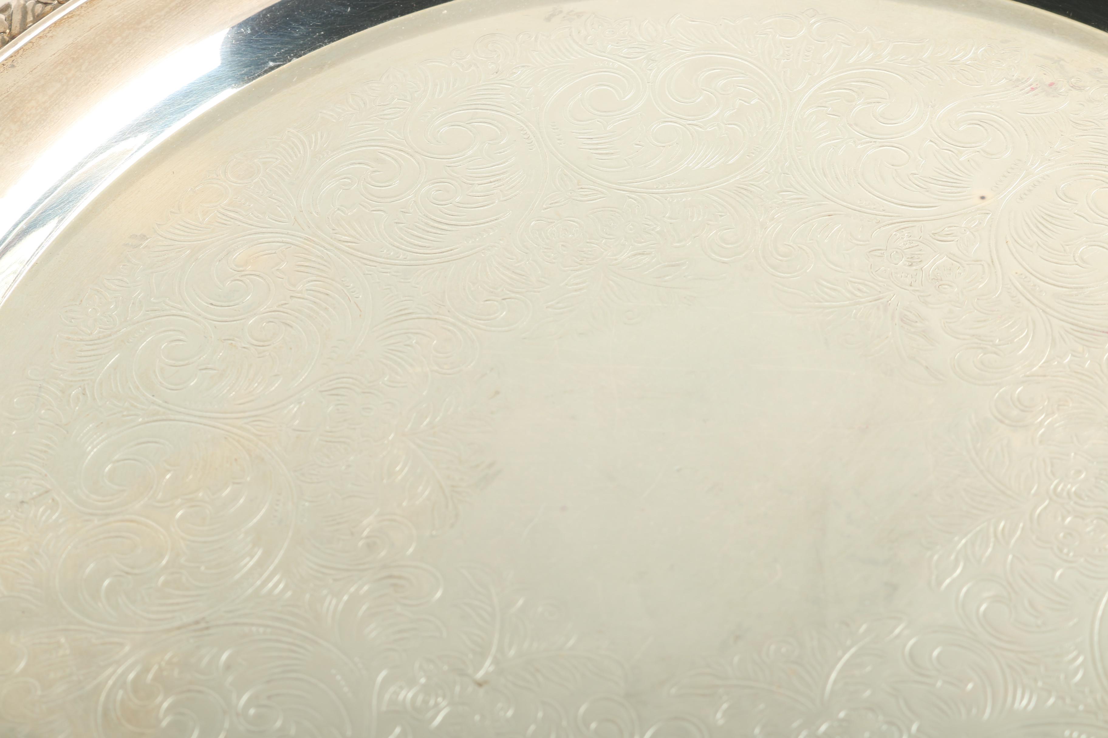 Silver Plate Trays Featuring Wm. A. Rogers