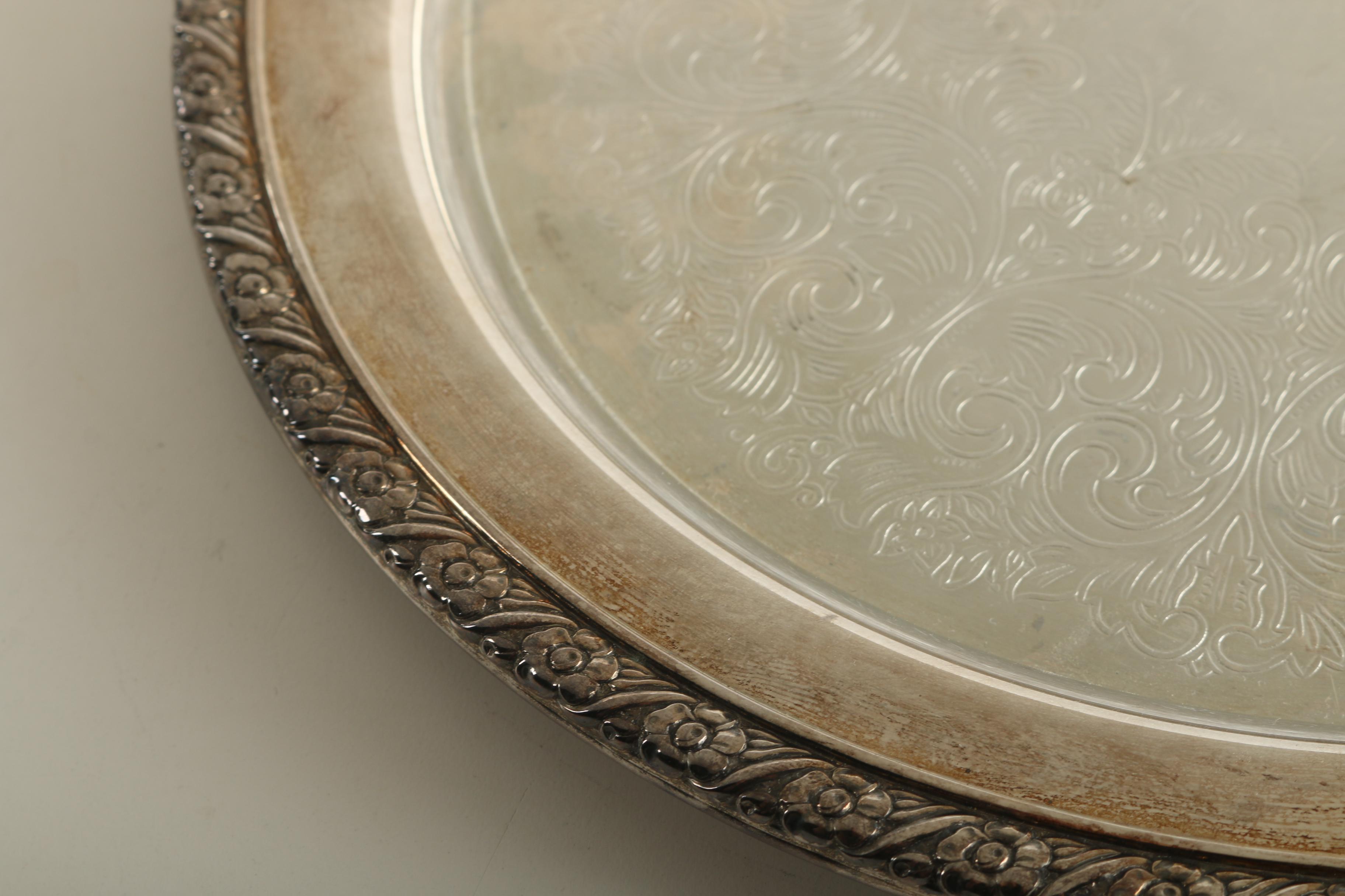 Silver Plate Trays Featuring Wm. A. Rogers