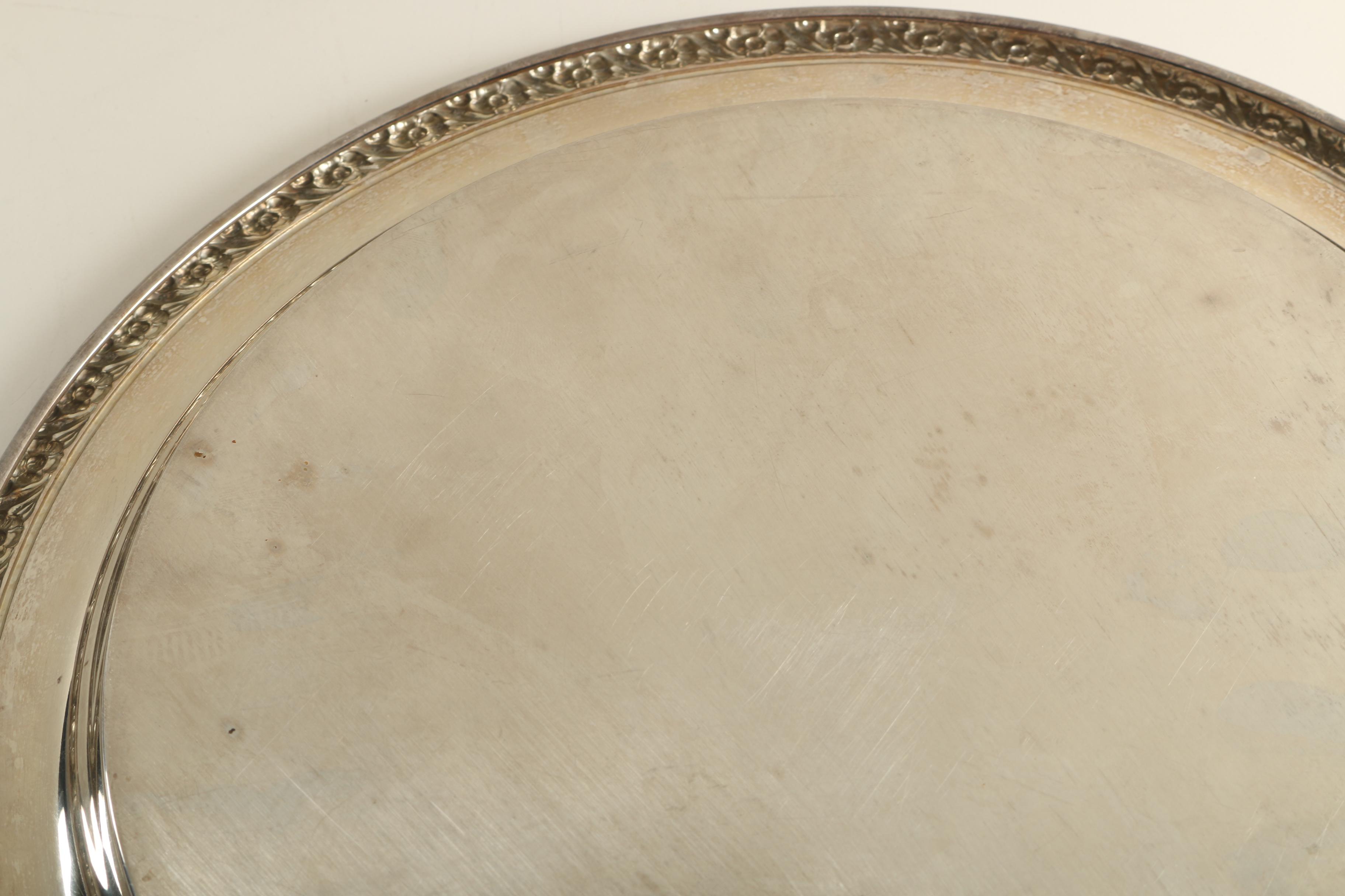 Silver Plate Trays Featuring Wm. A. Rogers