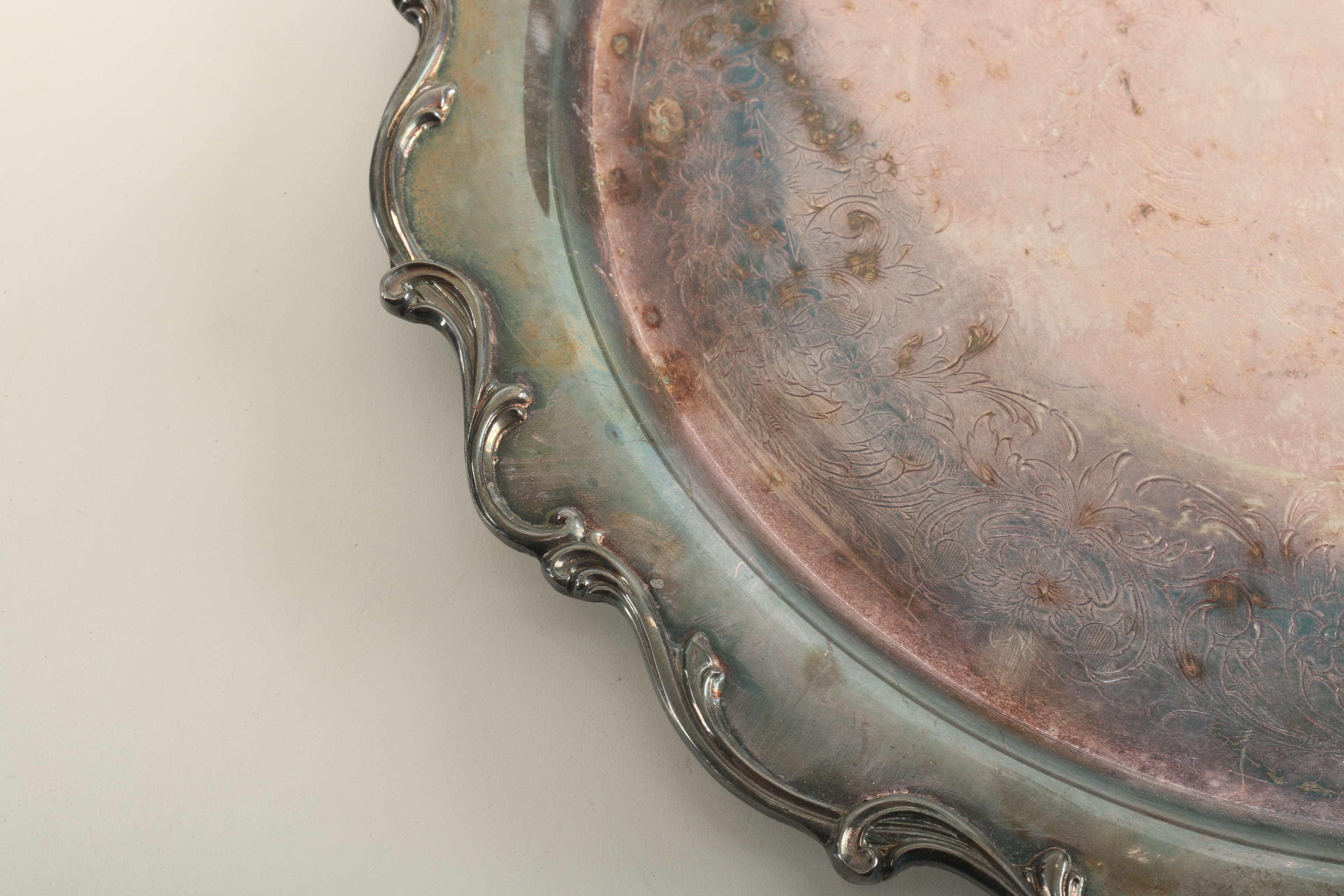 Silver Plate Trays Featuring Wm. A. Rogers
