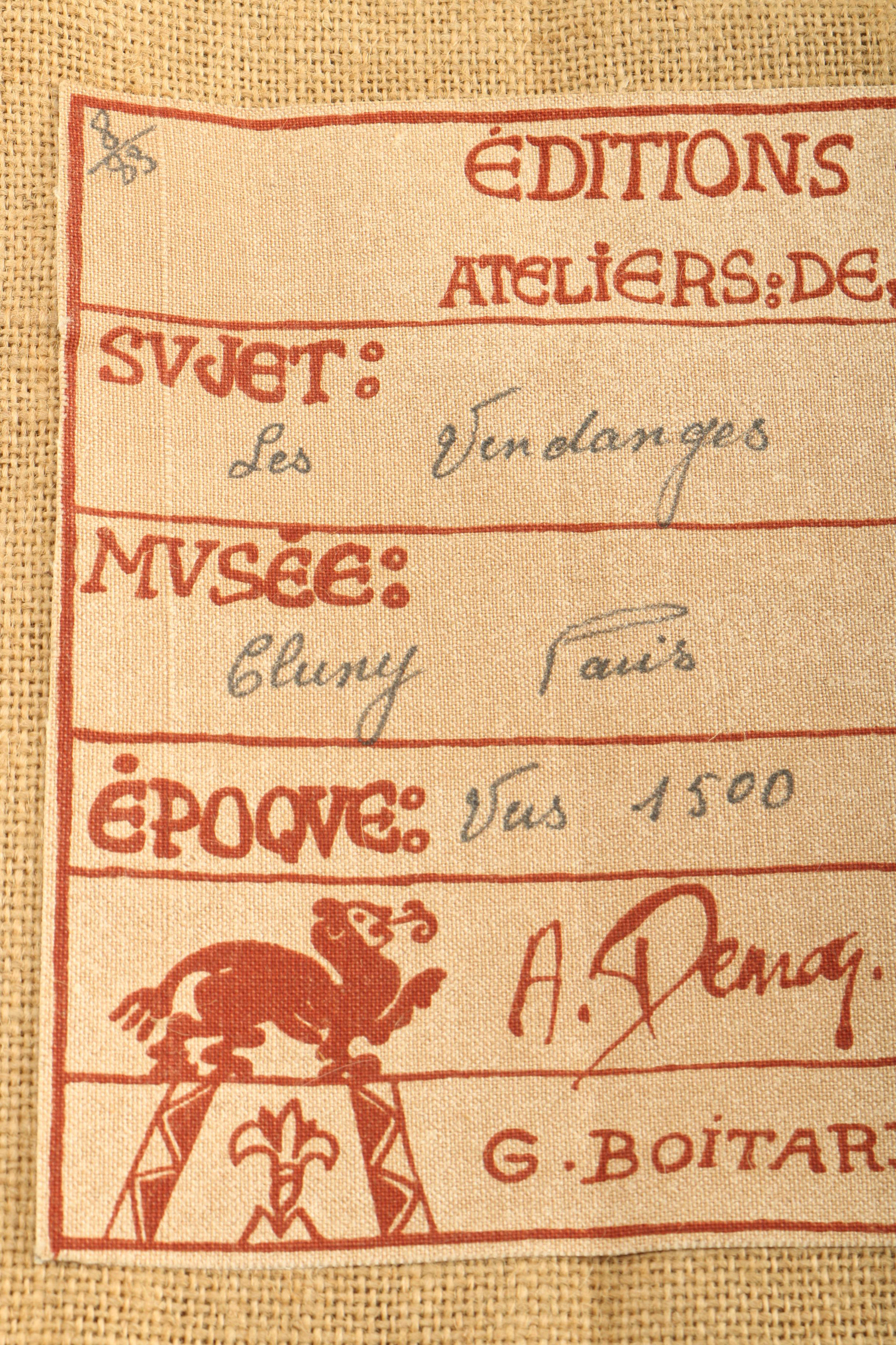 George Boitard Reproduction Tapestry After "Les Vendanges"