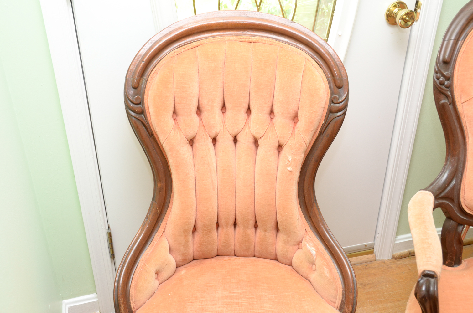 Pair of Balloon-Backed Chairs