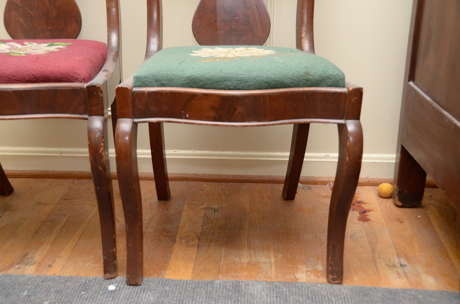 Pair of Vintage Needlepoint Chairs