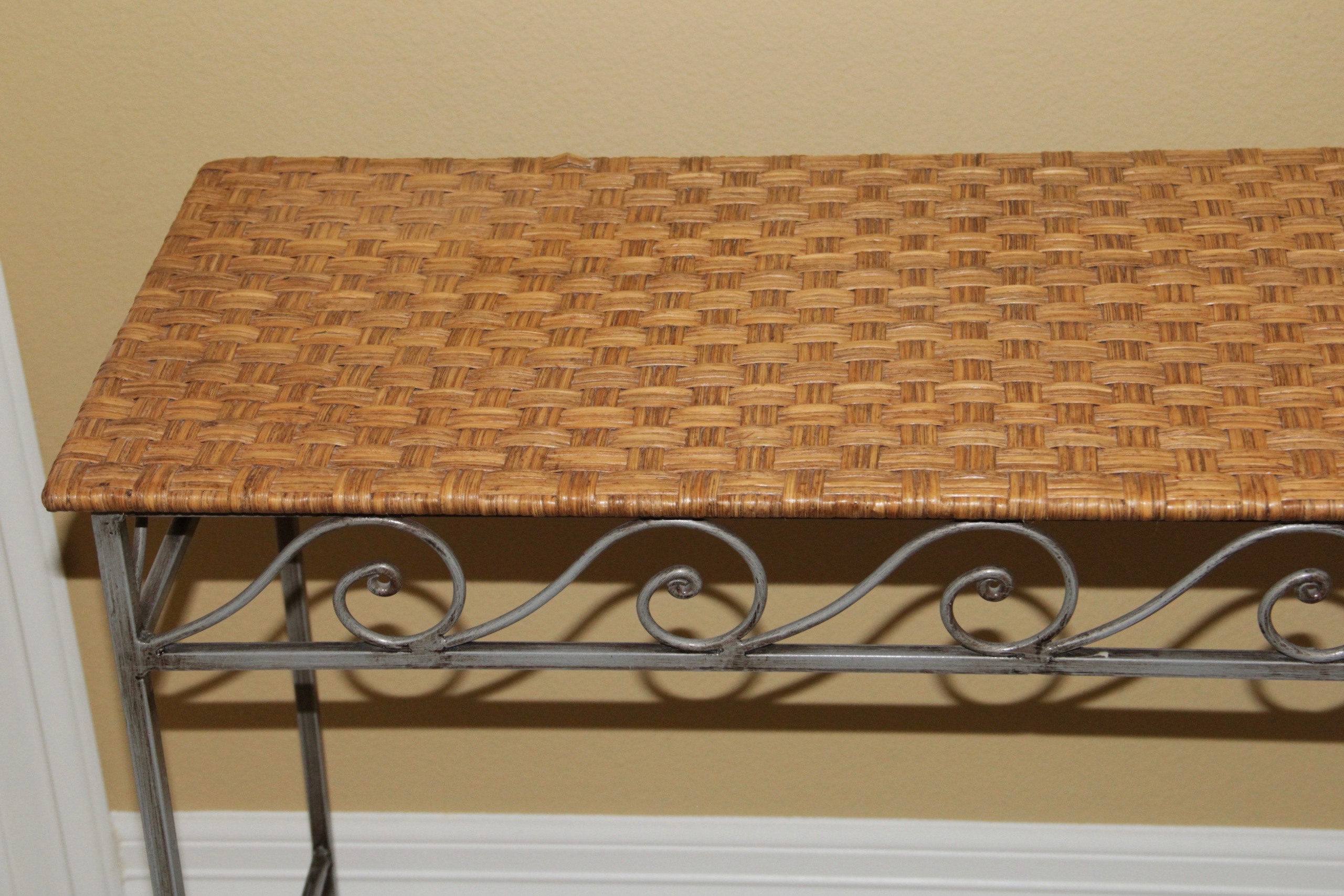 Wicker Bedroom Set Featuring Queen Bed Frame by Pier 1 Imports