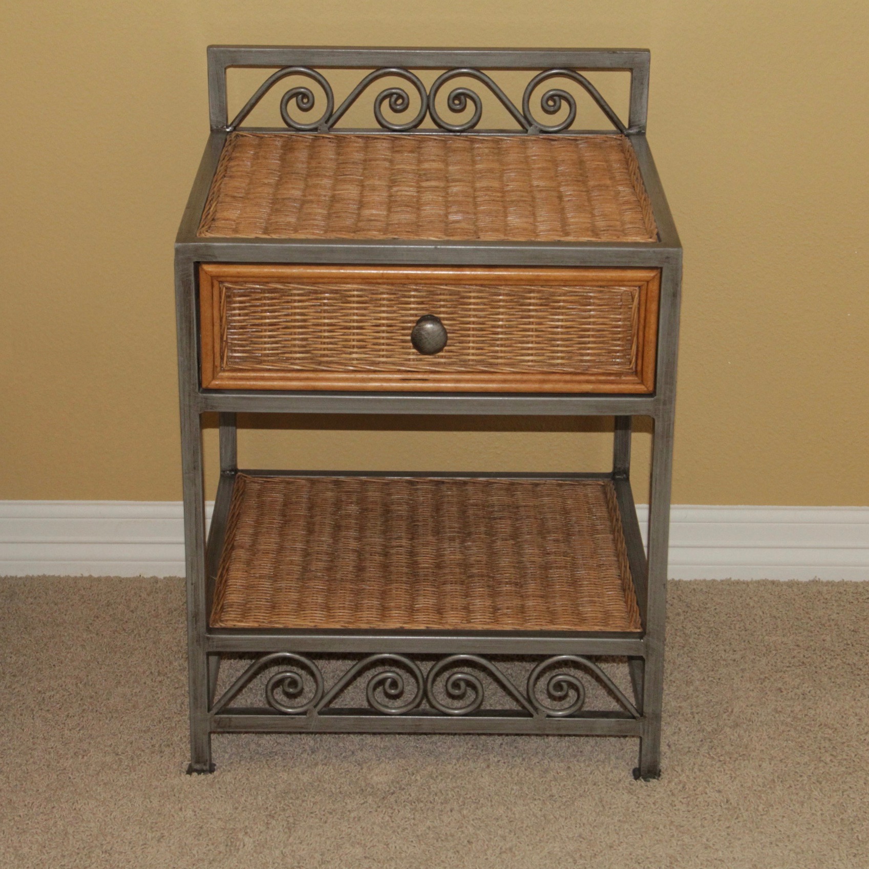 Wicker Bedroom Set Featuring Queen Bed Frame by Pier 1 Imports