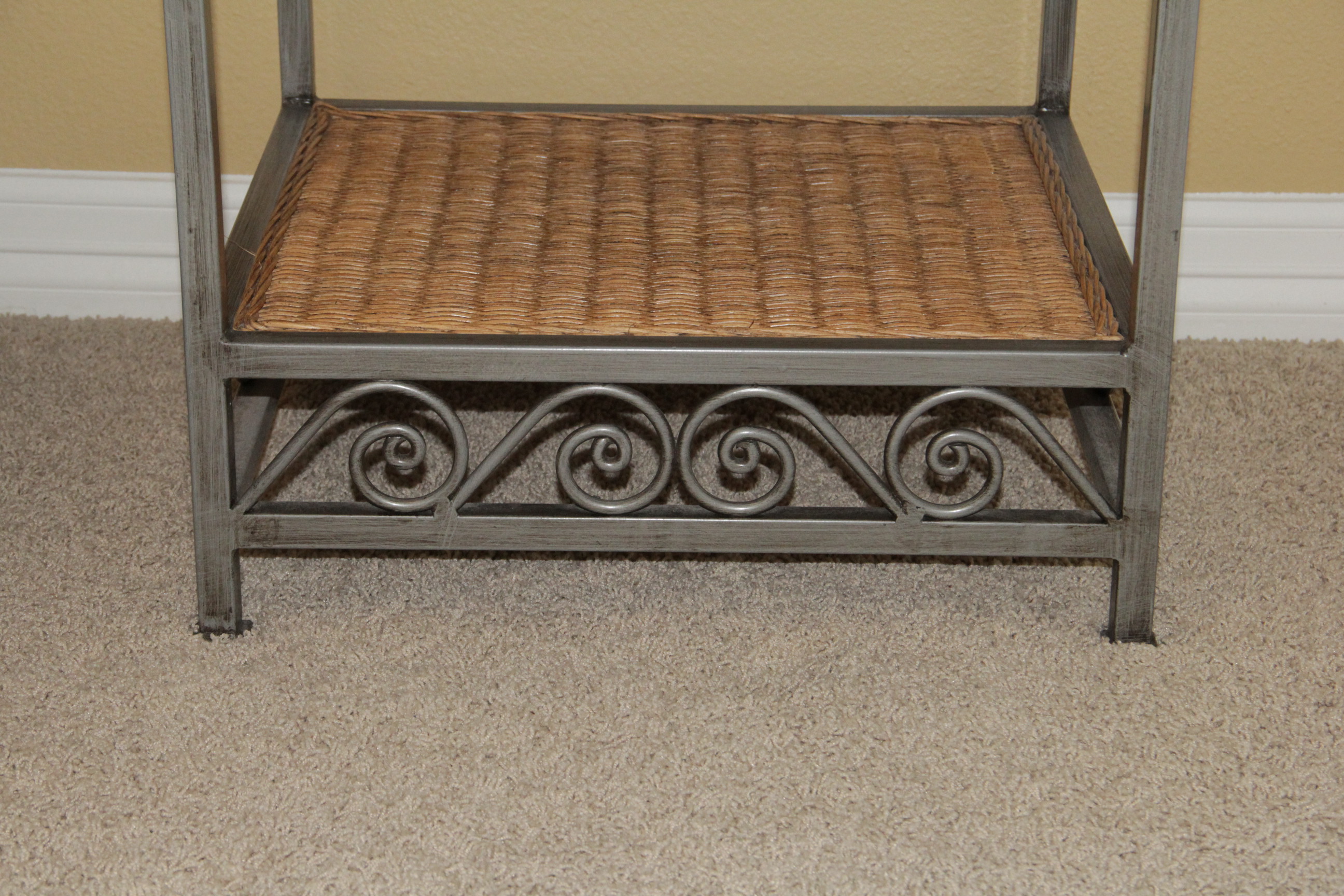 Wicker Bedroom Set Featuring Queen Bed Frame by Pier 1 Imports