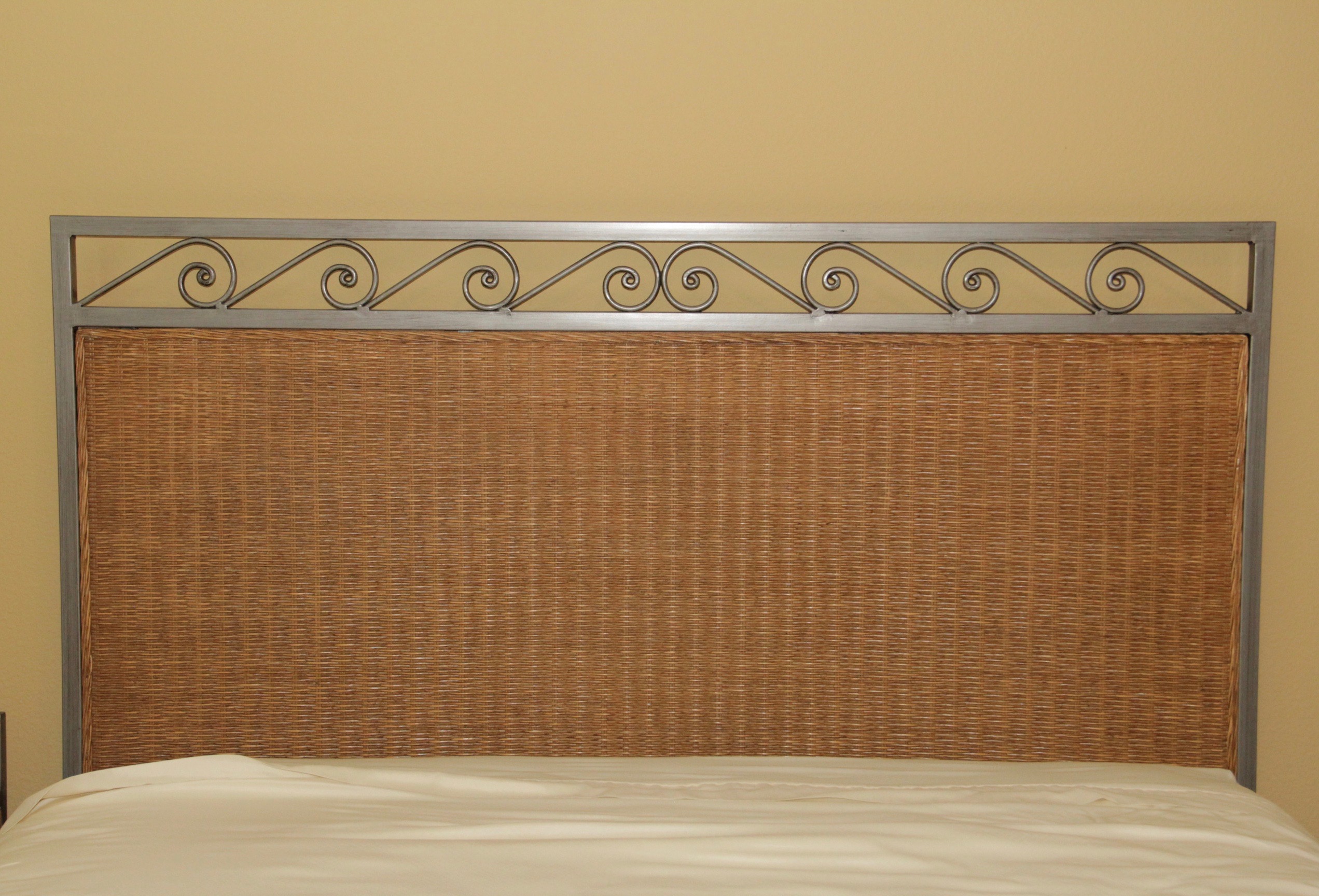 Wicker Bedroom Set Featuring Queen Bed Frame by Pier 1 Imports