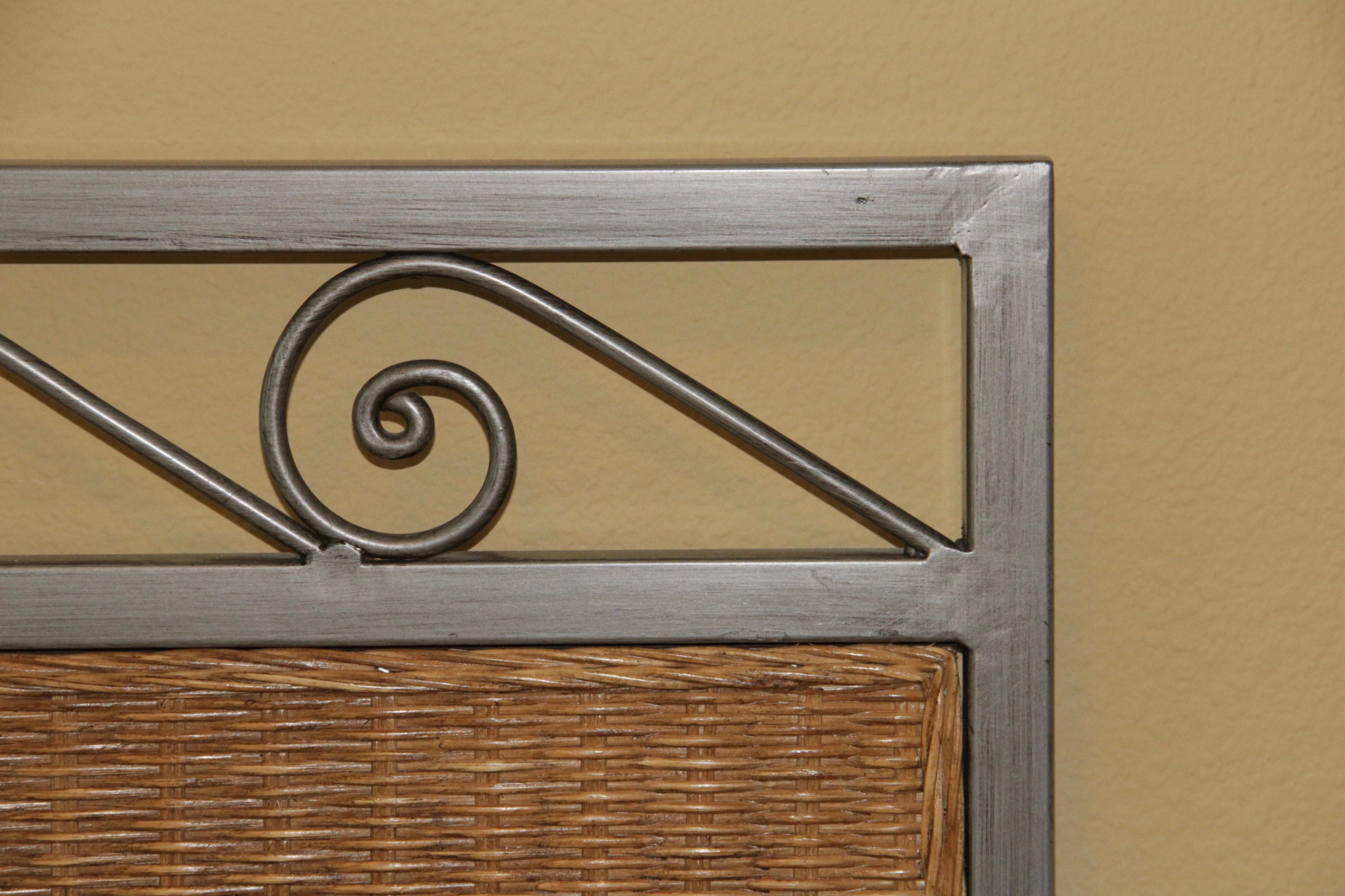 Wicker Bedroom Set Featuring Queen Bed Frame by Pier 1 Imports