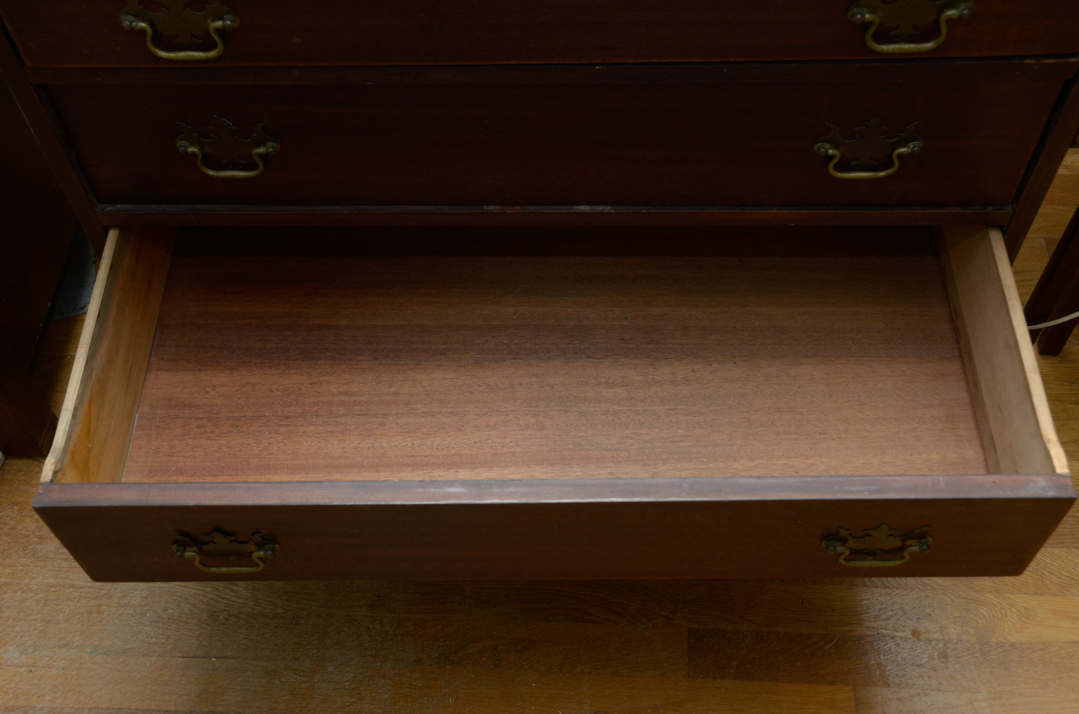 Vintage Chippendale Style Mahogany Drop-Front Desk