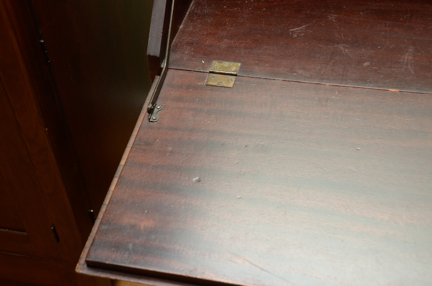 Vintage Chippendale Style Mahogany Drop-Front Desk