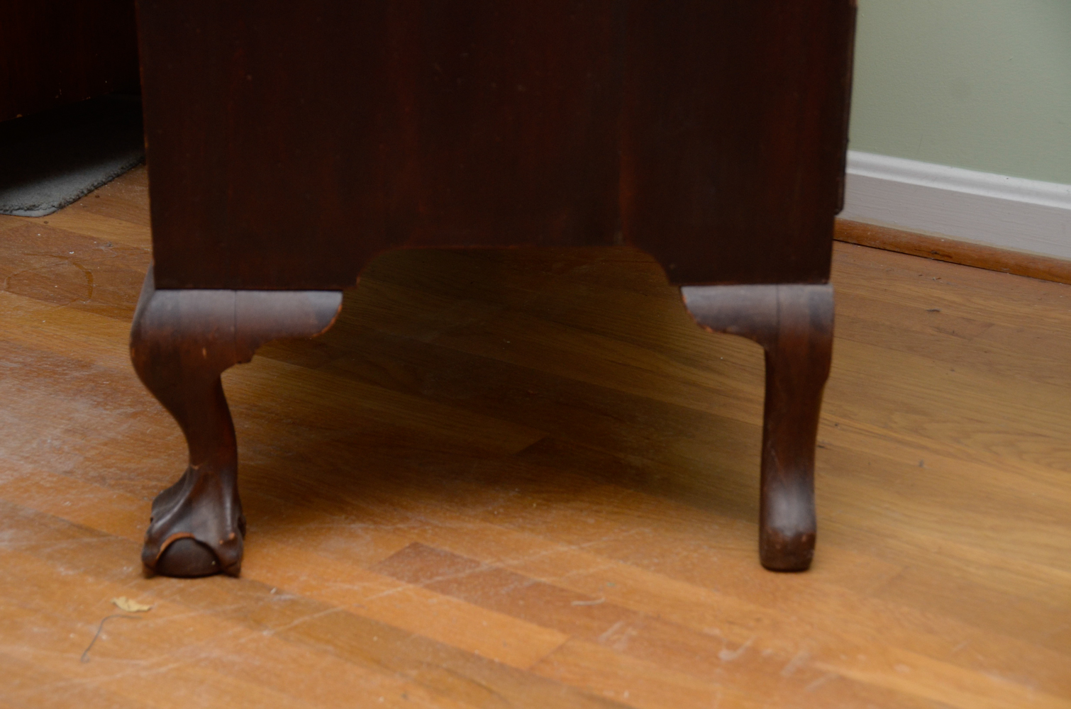 Vintage Chippendale Style Mahogany Drop-Front Desk