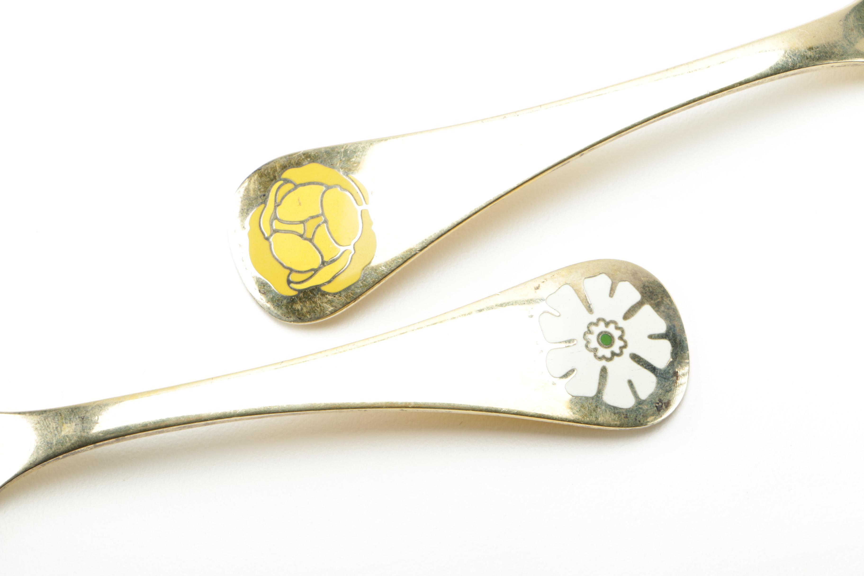 1978-81 Georg Jenson Sterling Silver Denmark RAAB Spoons