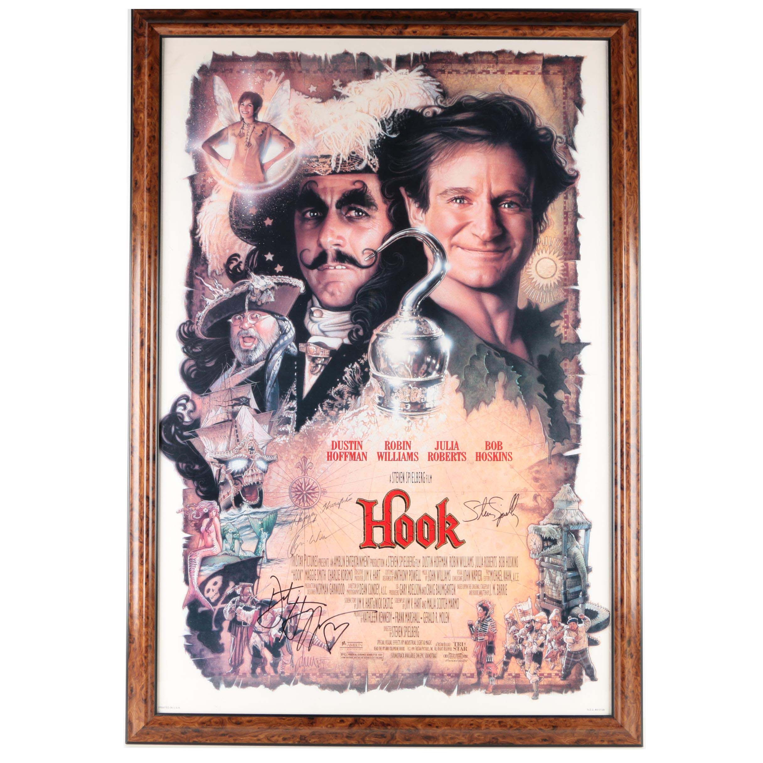 "Hook" Signed Movie Poster