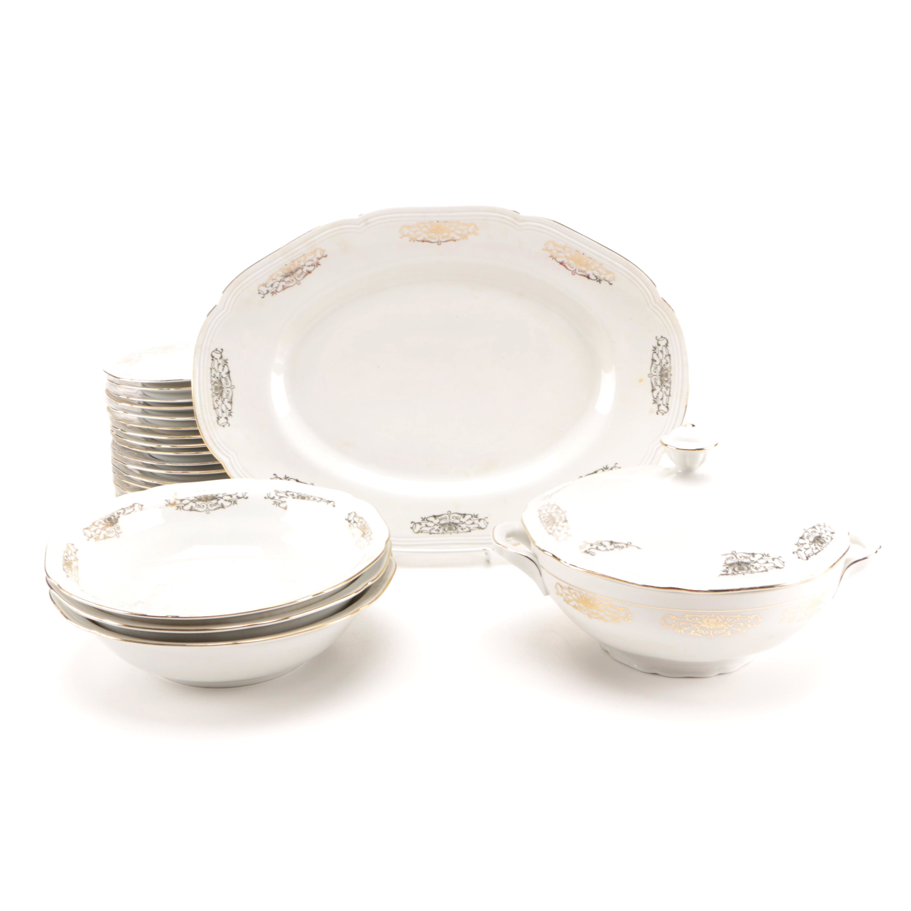 Porzellanfabrik Neuerer U.S. Zone Porcelain Tableware