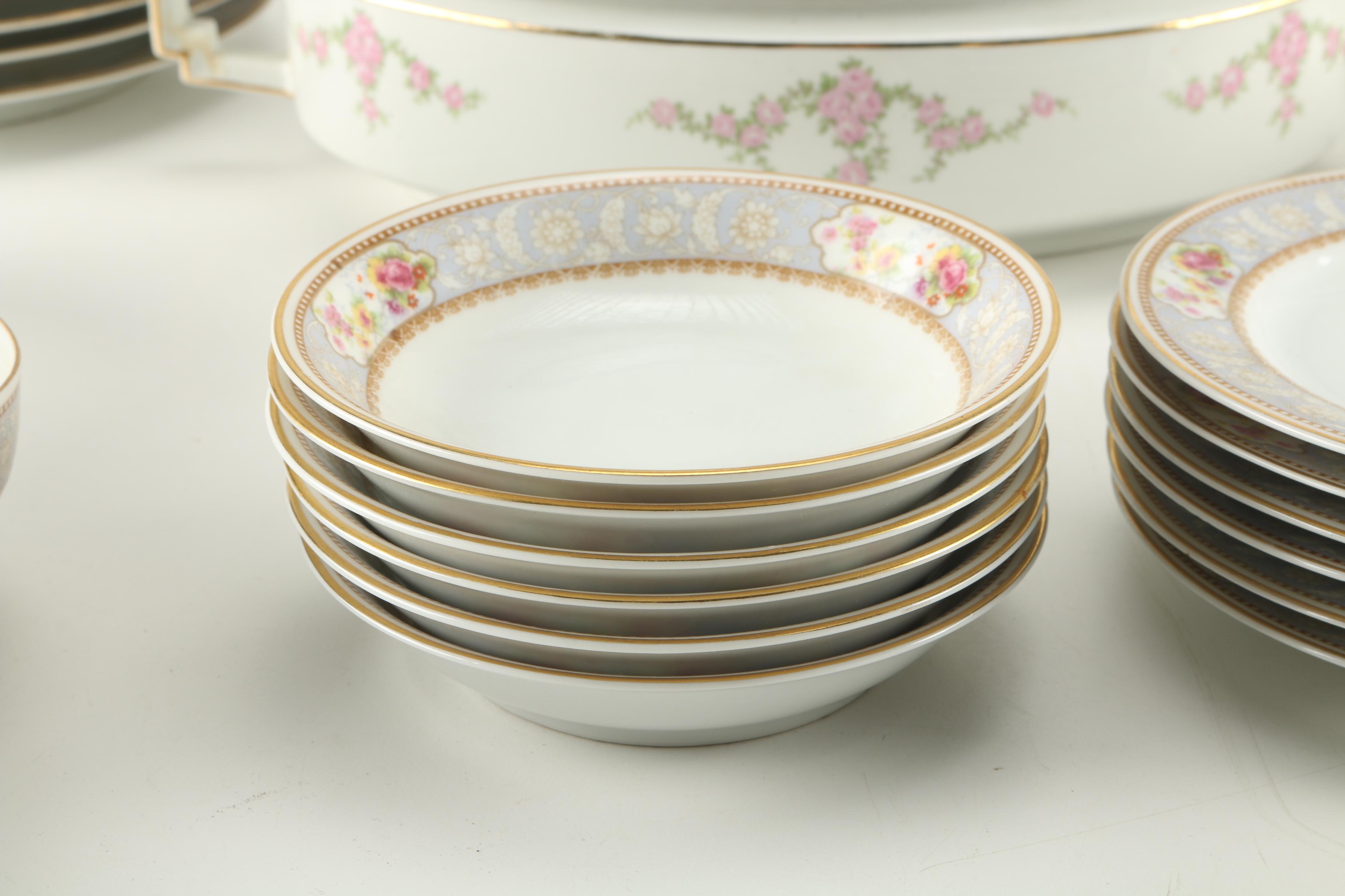 Bavarian Porcelain Featuring Tierschenreuth "Cambridge 4183" Set
