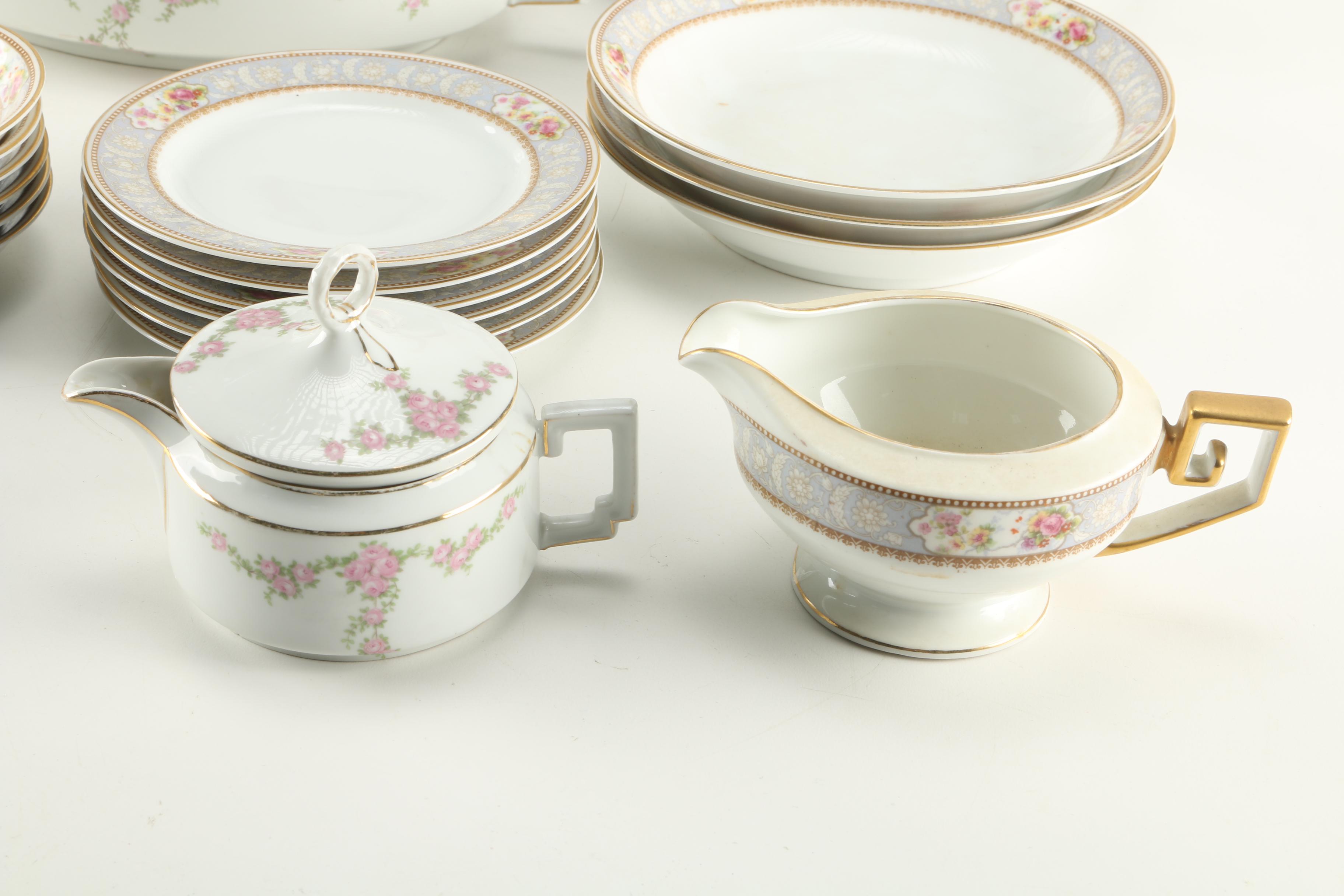 Bavarian Porcelain Featuring Tierschenreuth "Cambridge 4183" Set