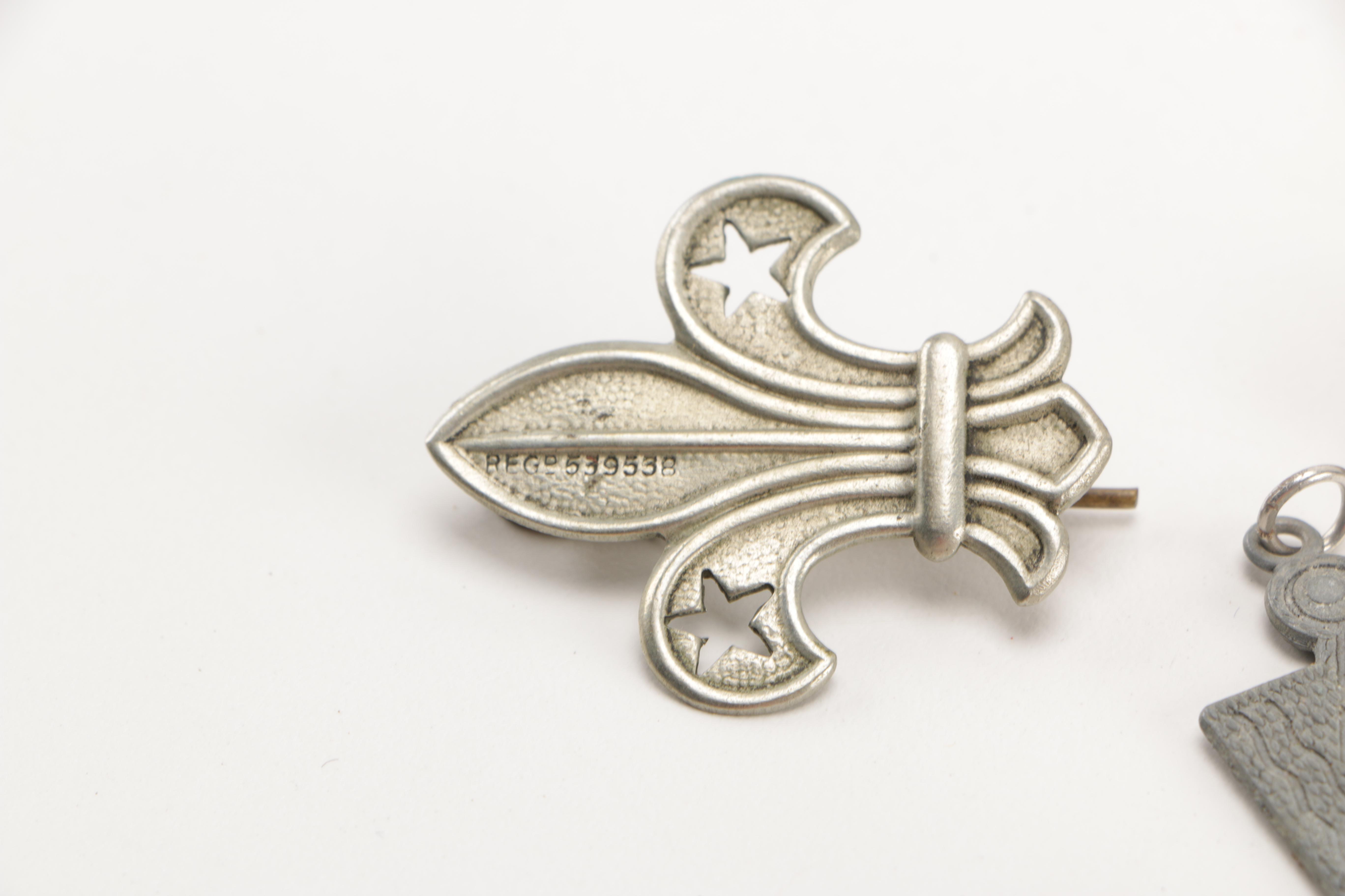 Vintage Boy Scouting Items Including Far East Council Thailand