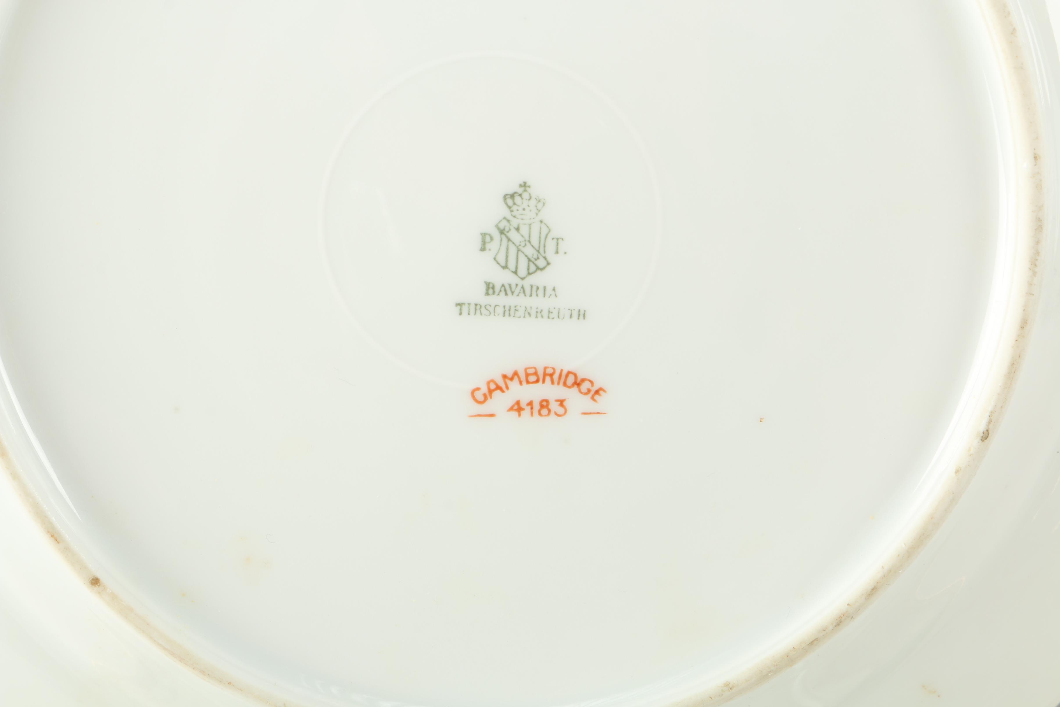 Bavarian Porcelain Featuring Tierschenreuth "Cambridge 4183" Set