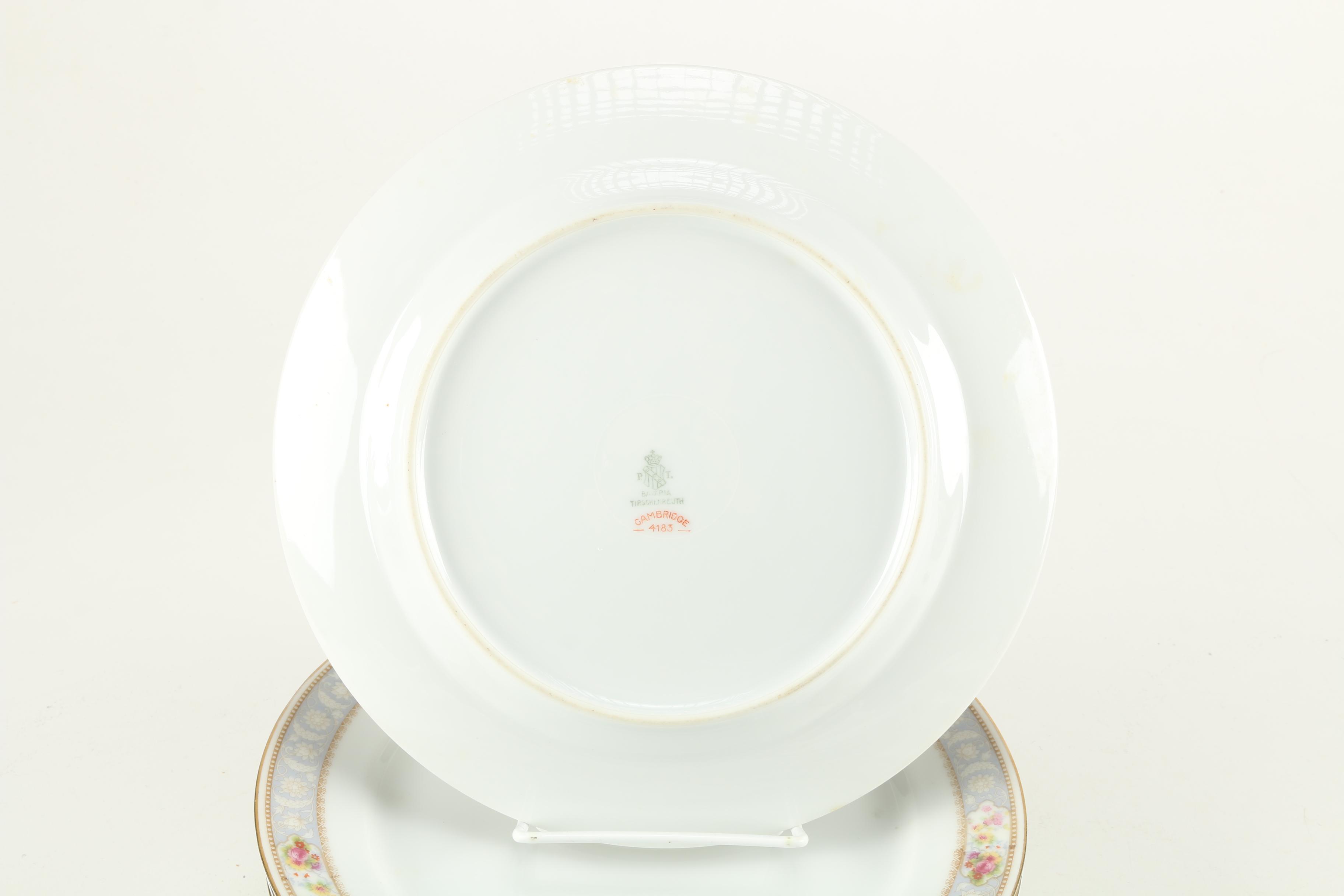 Bavarian Porcelain Featuring Tierschenreuth "Cambridge 4183" Set