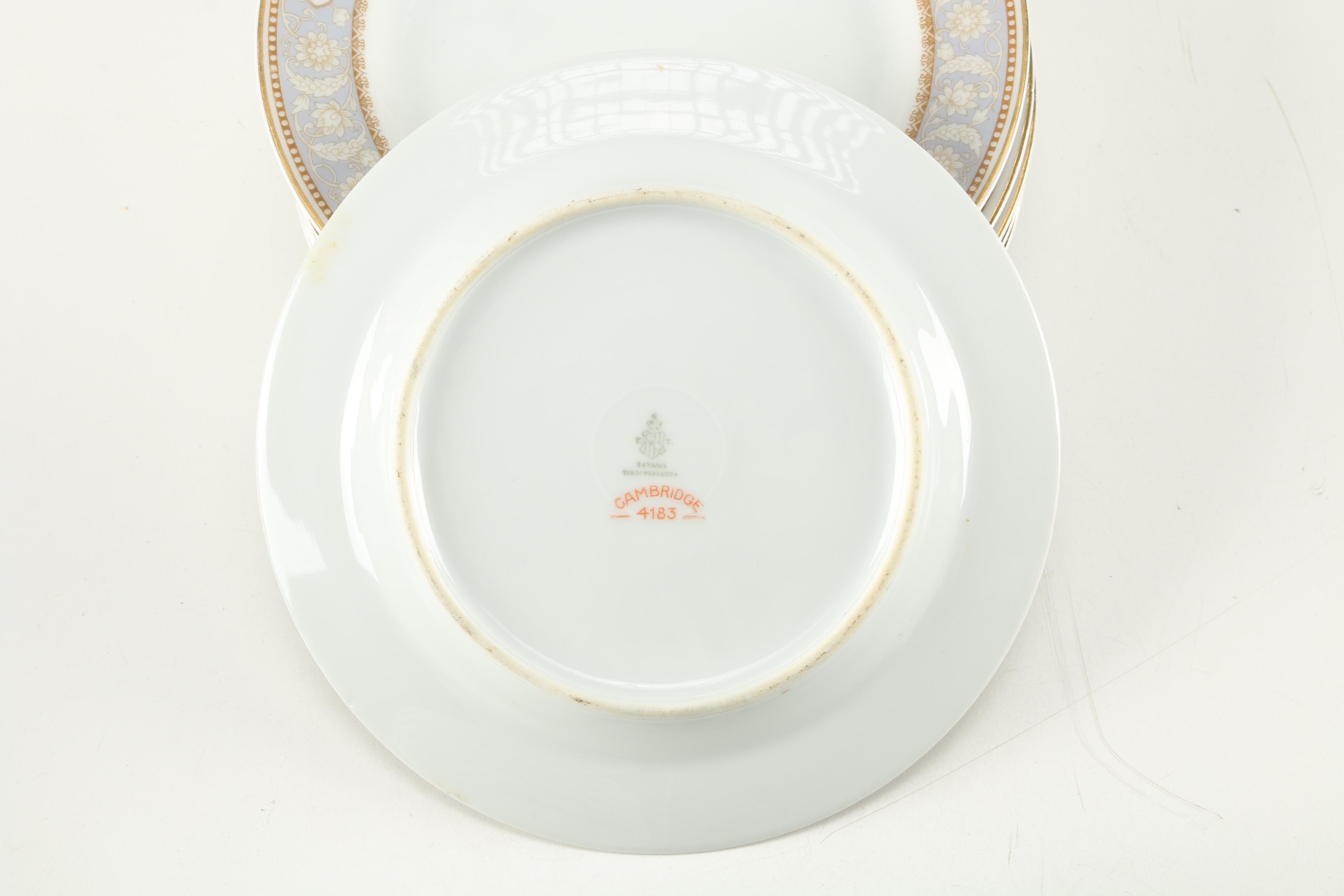 Bavarian Porcelain Featuring Tierschenreuth "Cambridge 4183" Set