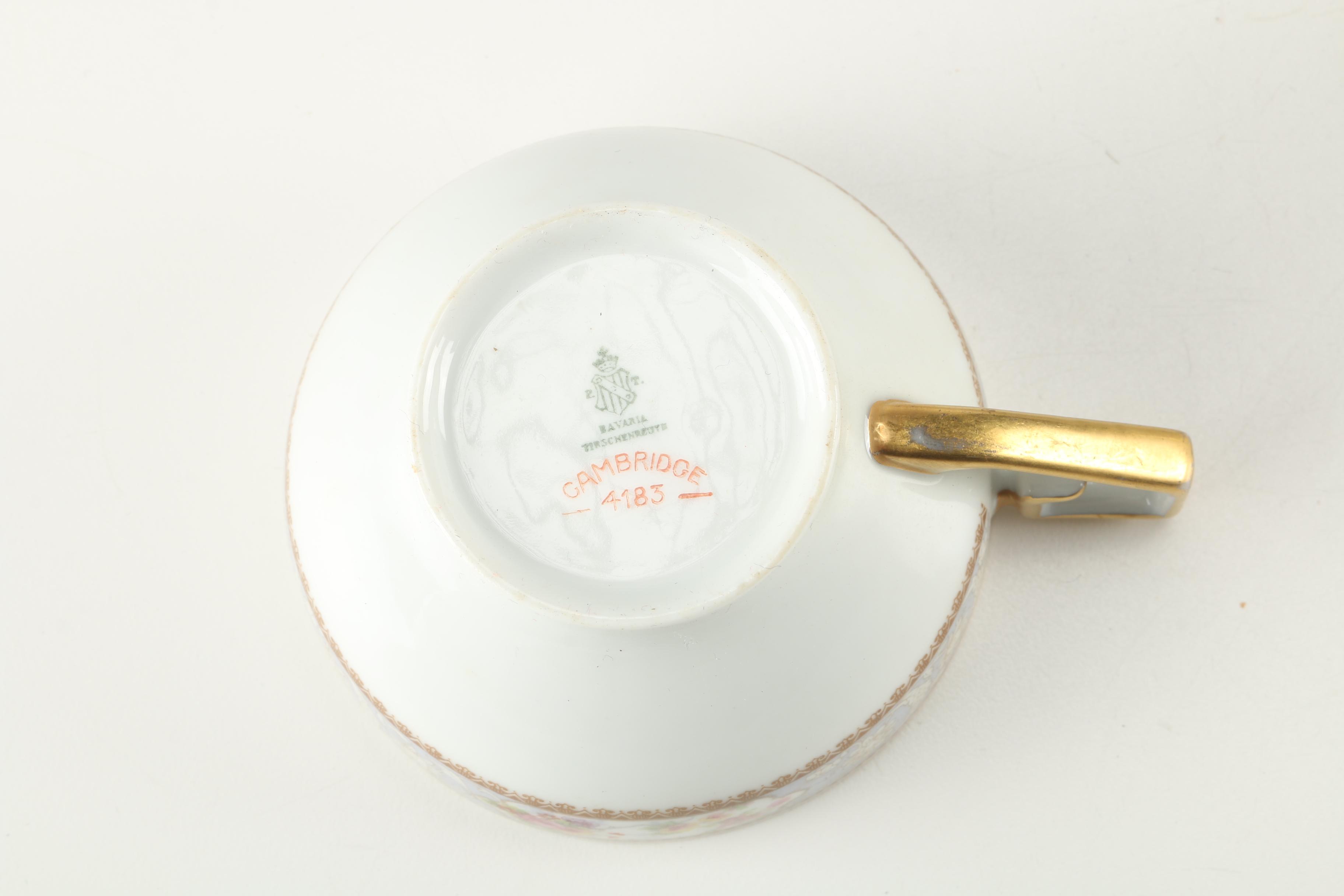 Bavarian Porcelain Featuring Tierschenreuth "Cambridge 4183" Set