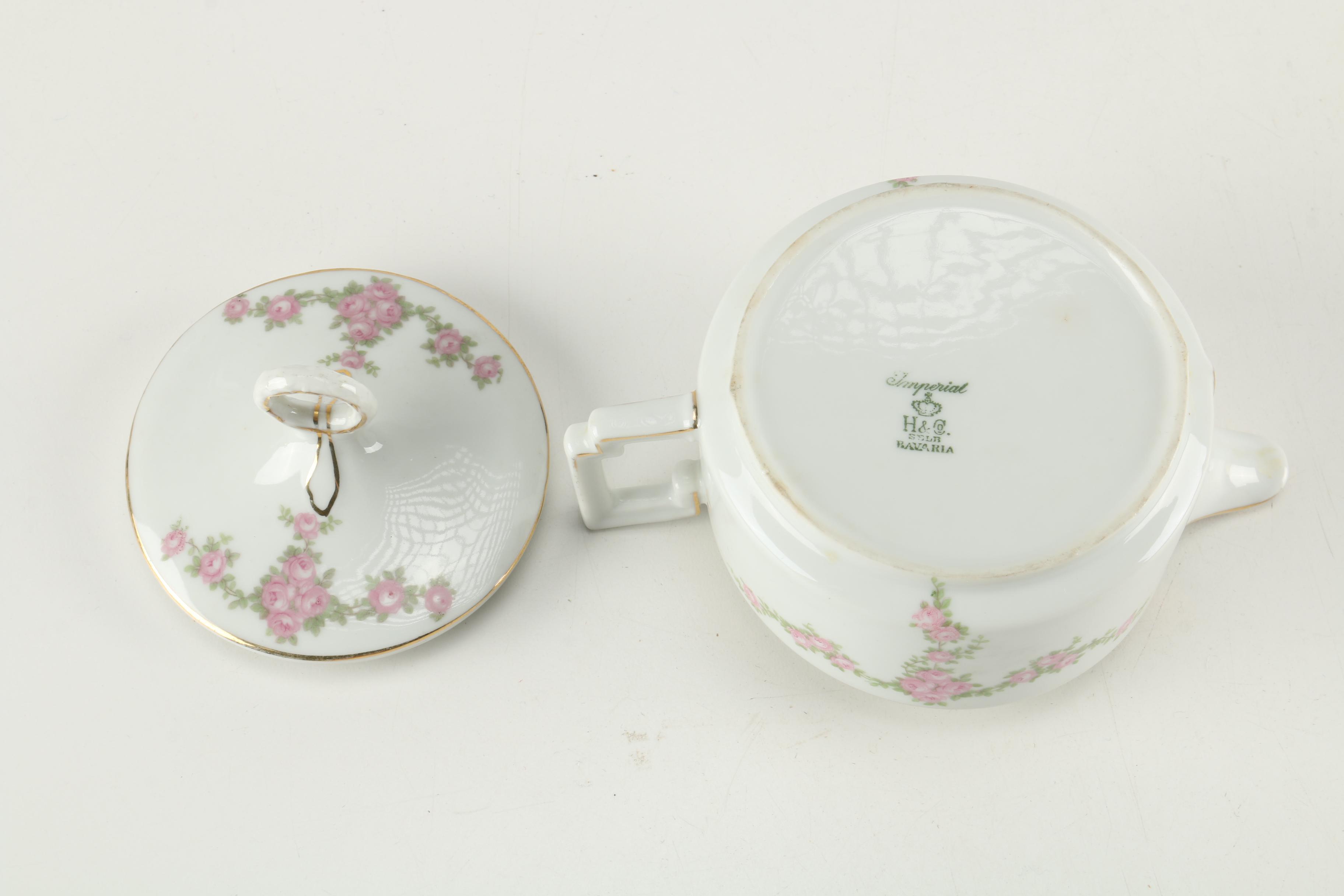 Bavarian Porcelain Featuring Tierschenreuth "Cambridge 4183" Set