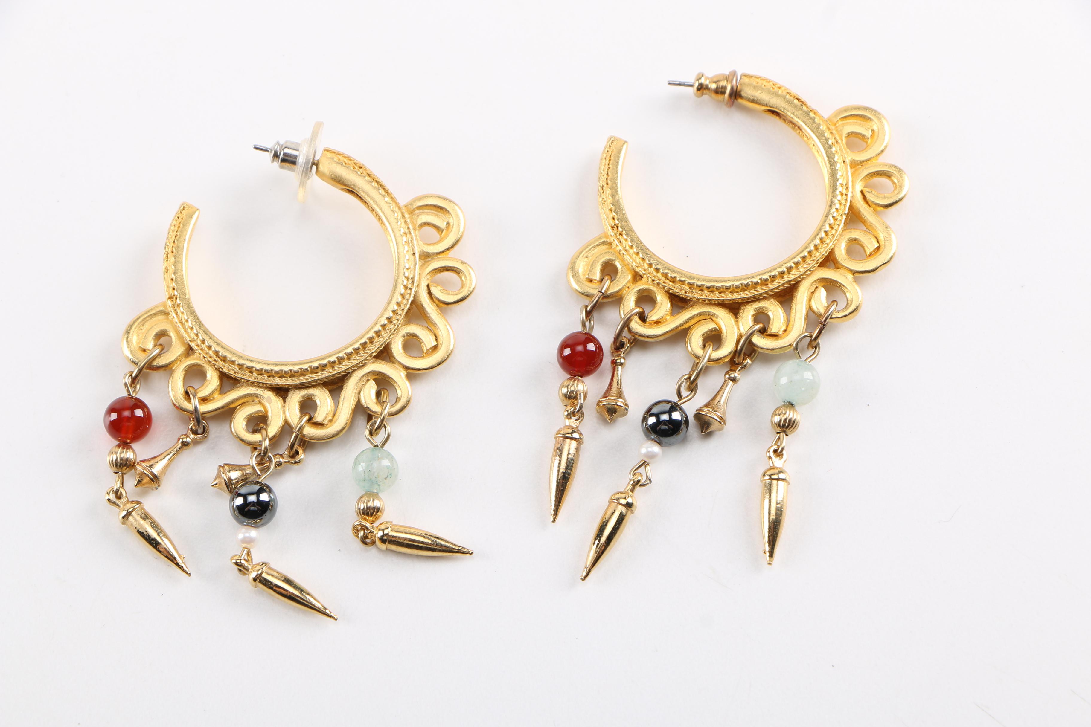 Assorted Gold Tone Jewelry Including Anne Klein Couture