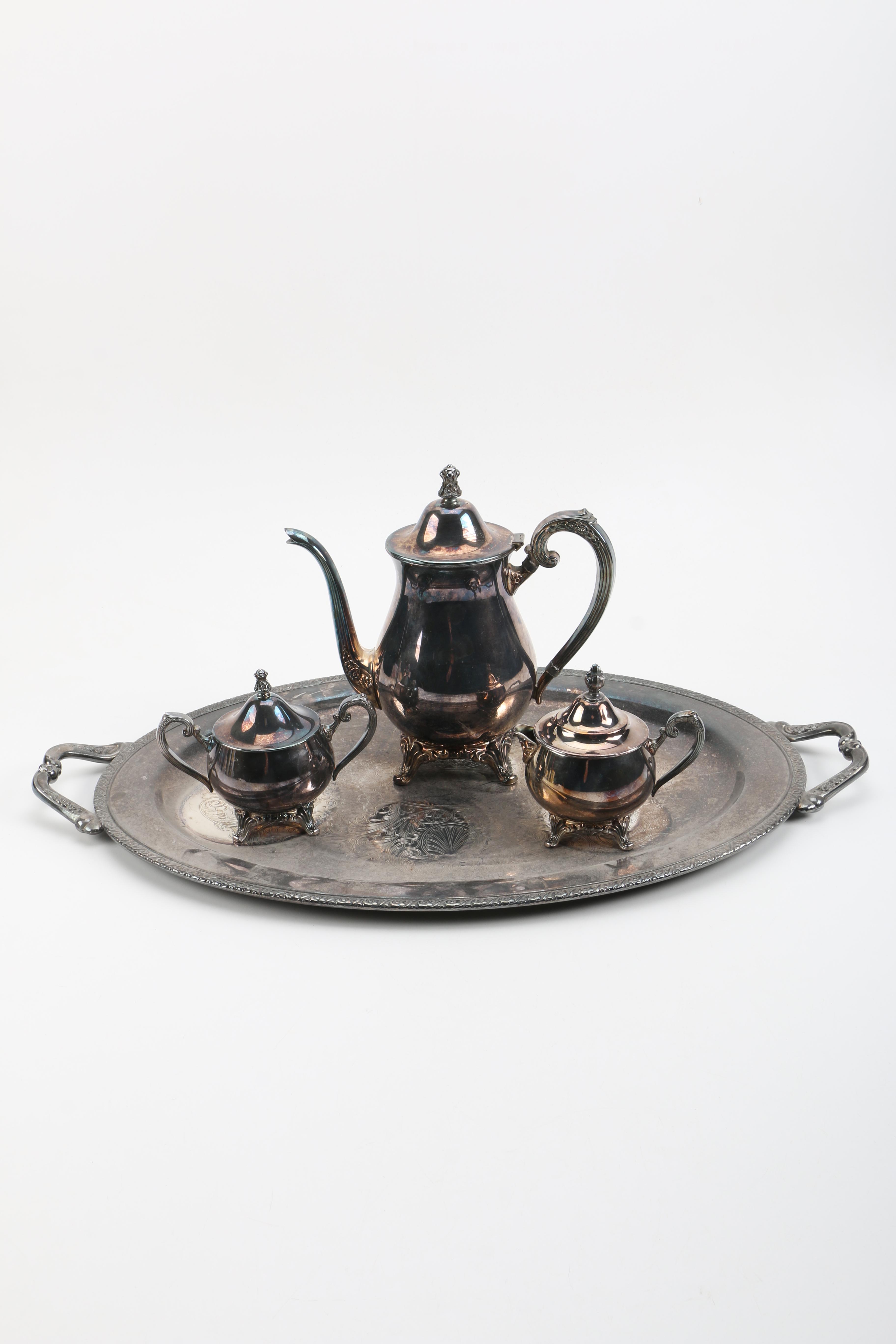 Oneida "Baronet" Silver Plate Coffee Set