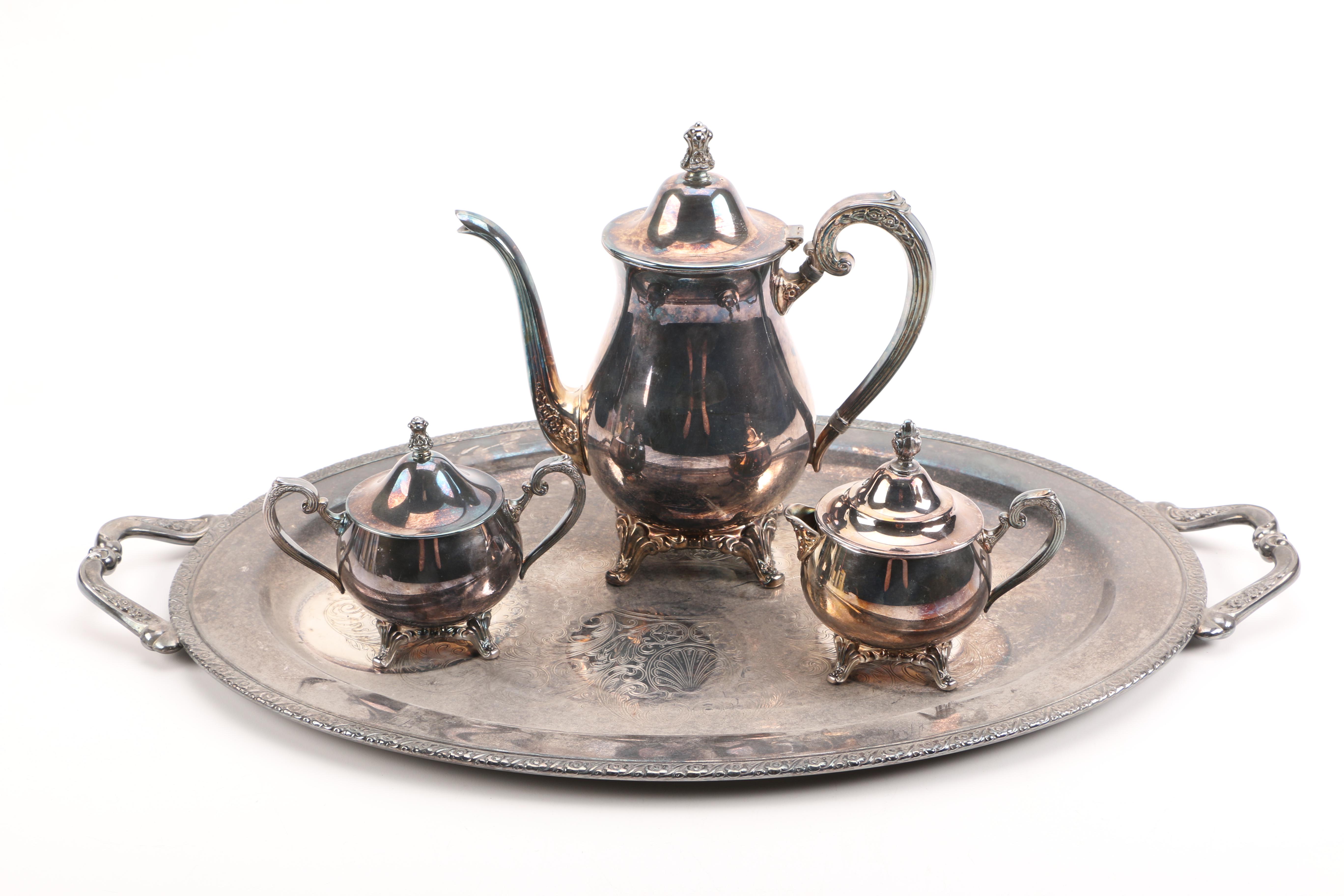 Oneida "Baronet" Silver Plate Coffee Set