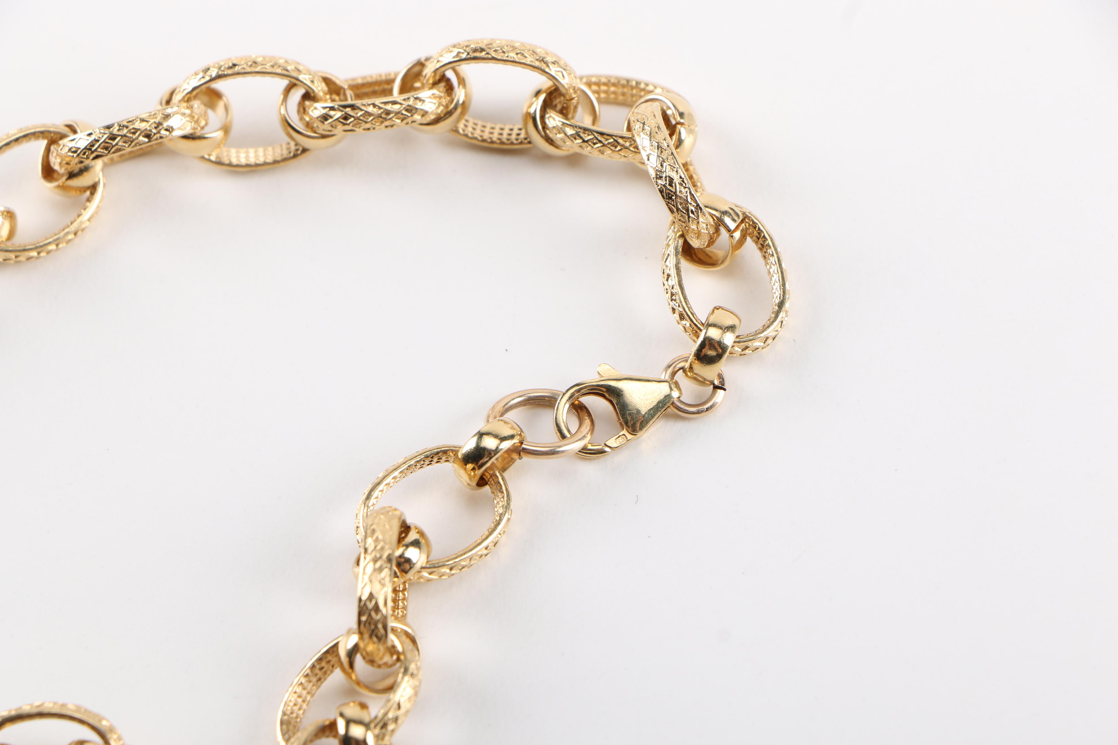 Gold Filled Chain Necklace With Eilat Stone Pendant