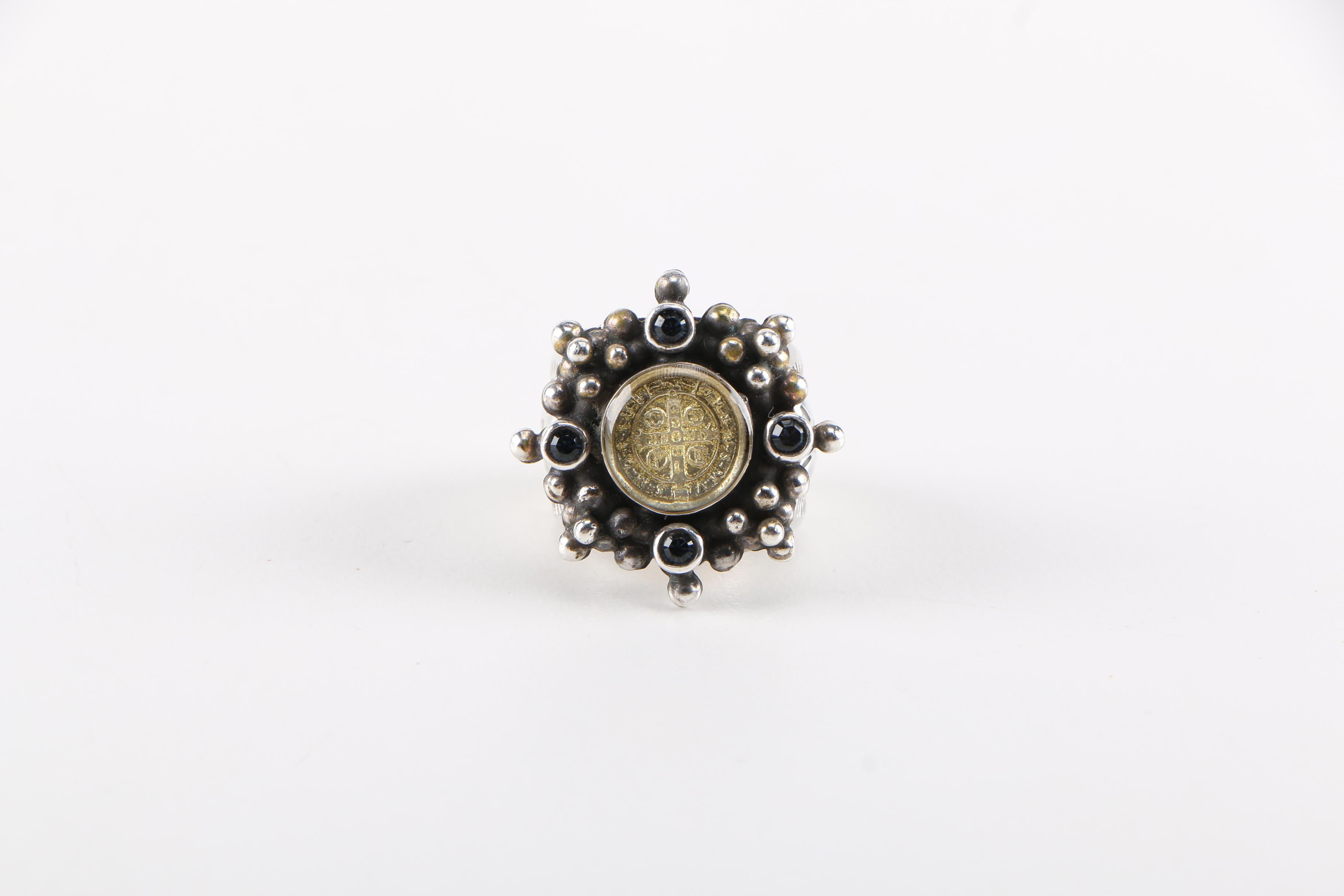 Sterling Silver "Virgins, Angels and Saints" Ring