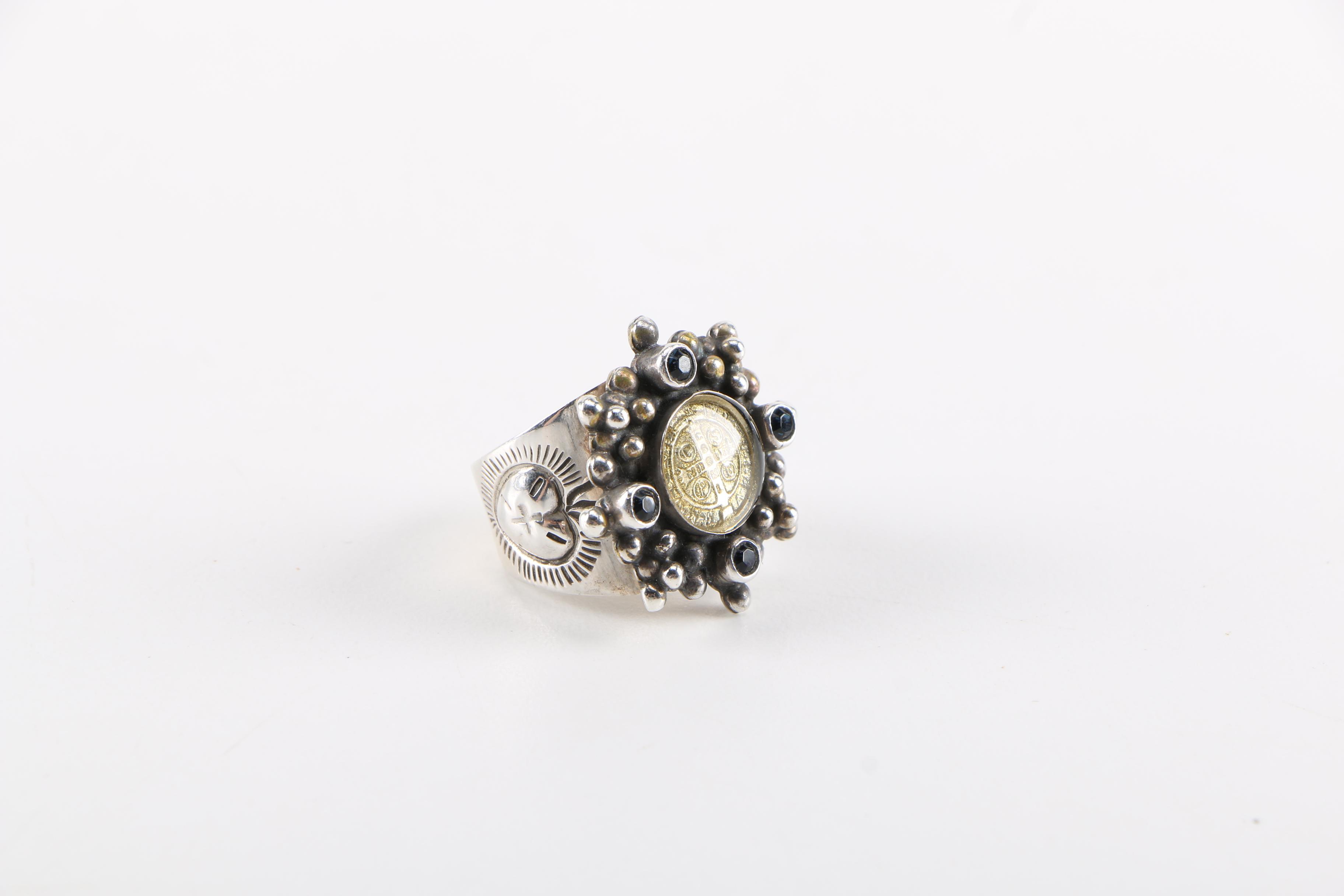 Sterling Silver "Virgins, Angels and Saints" Ring